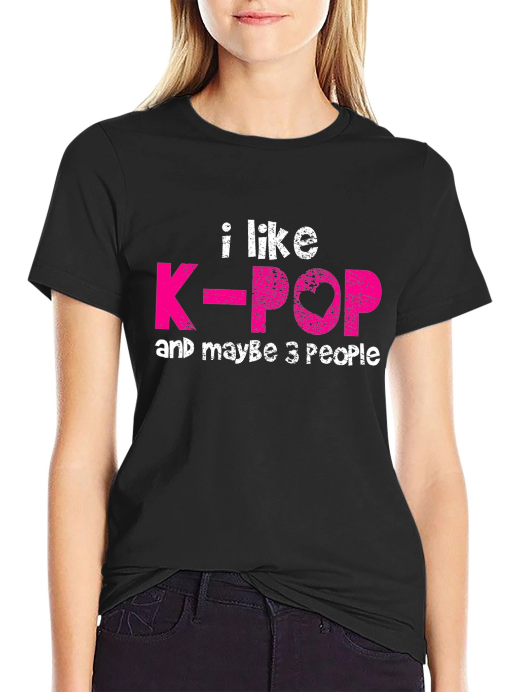 I Like K-Pop & Maybe 3 People Graphic T-Shirt