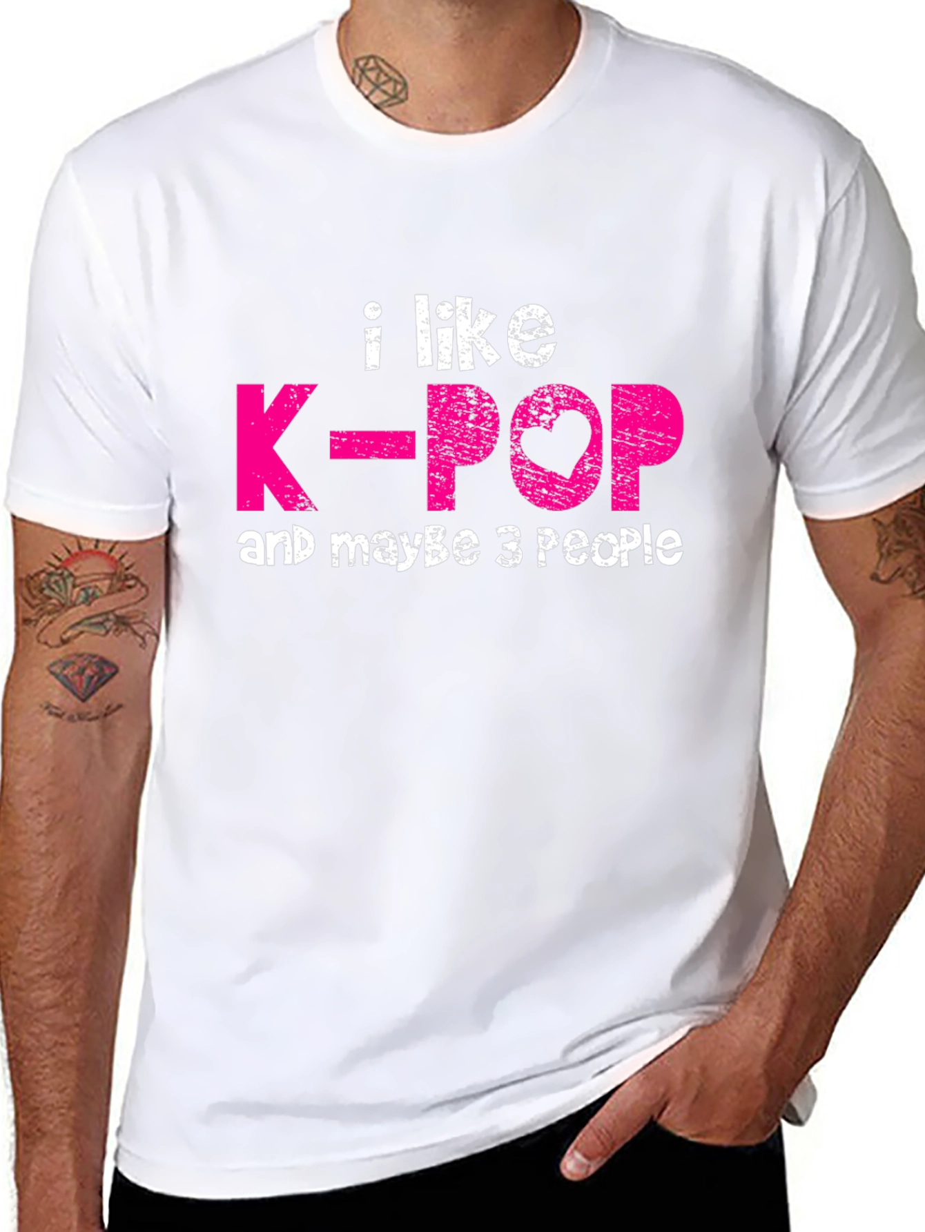 I Like K-Pop & Maybe 3 People Graphic T-Shirt