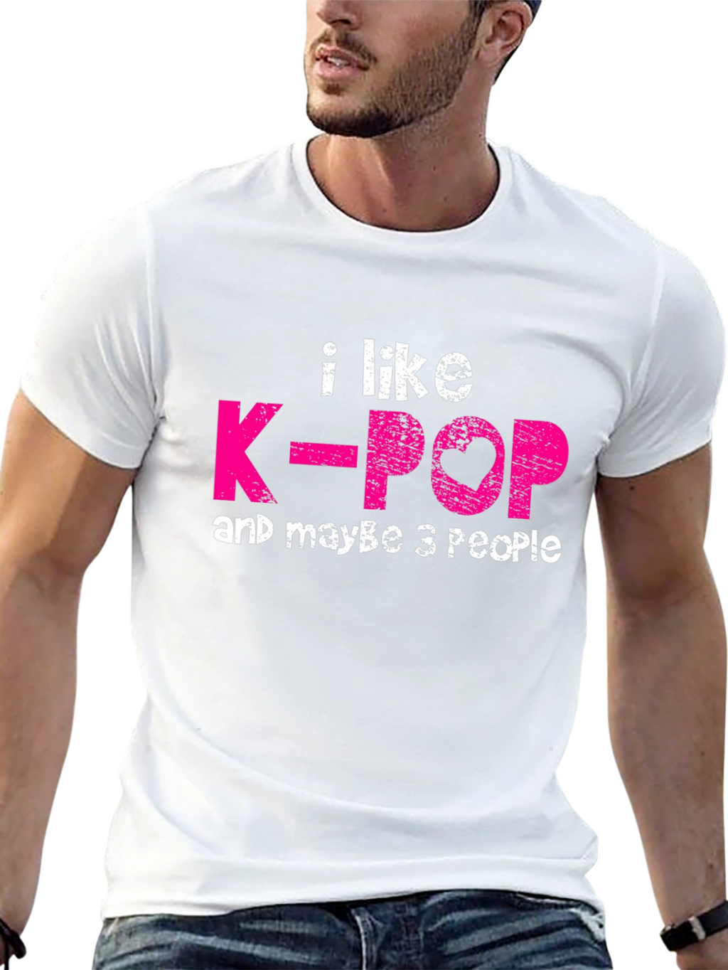 I Like K-Pop & Maybe 3 People Graphic T-Shirt