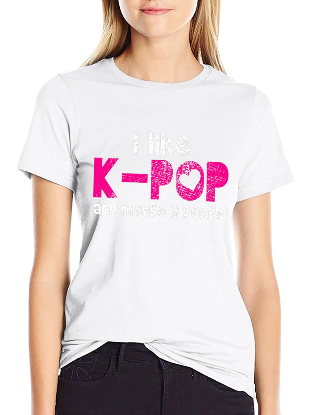 I Like K-Pop & Maybe 3 People Graphic T-Shirt