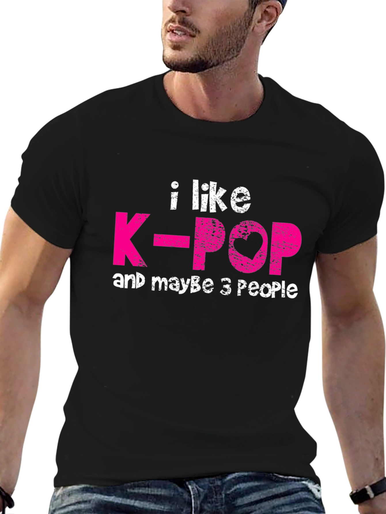 I Like K-Pop & Maybe 3 People Graphic T-Shirt