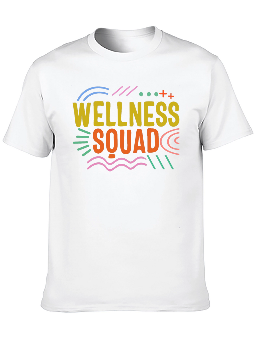 Wellness Squad Black Graphic T-Shirt