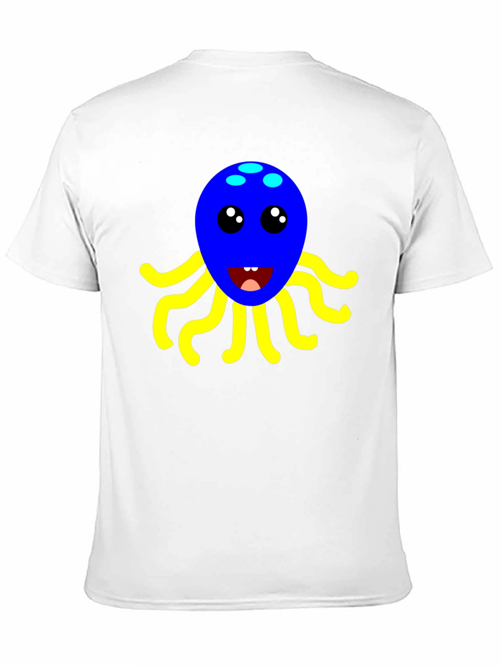 Cute Octopus Graphic Tee - Black Cotton Shirt