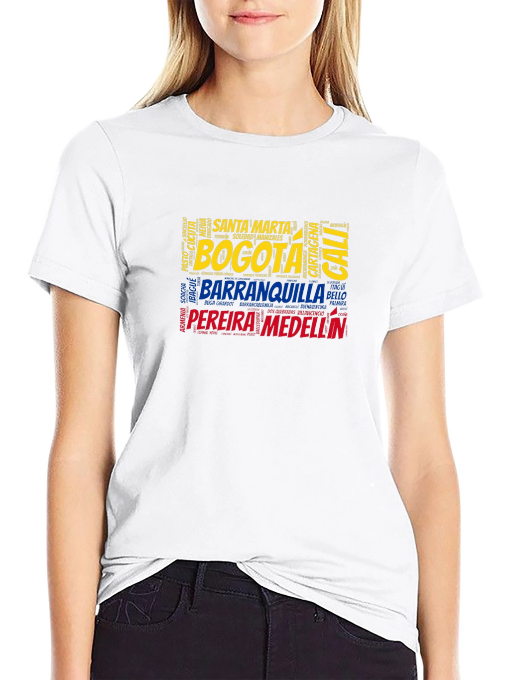 Colombia City Names T-Shirt