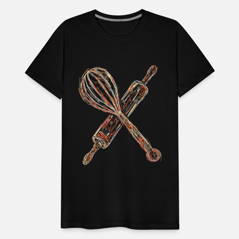 Rolling Pin And Hand Mixer Drawing