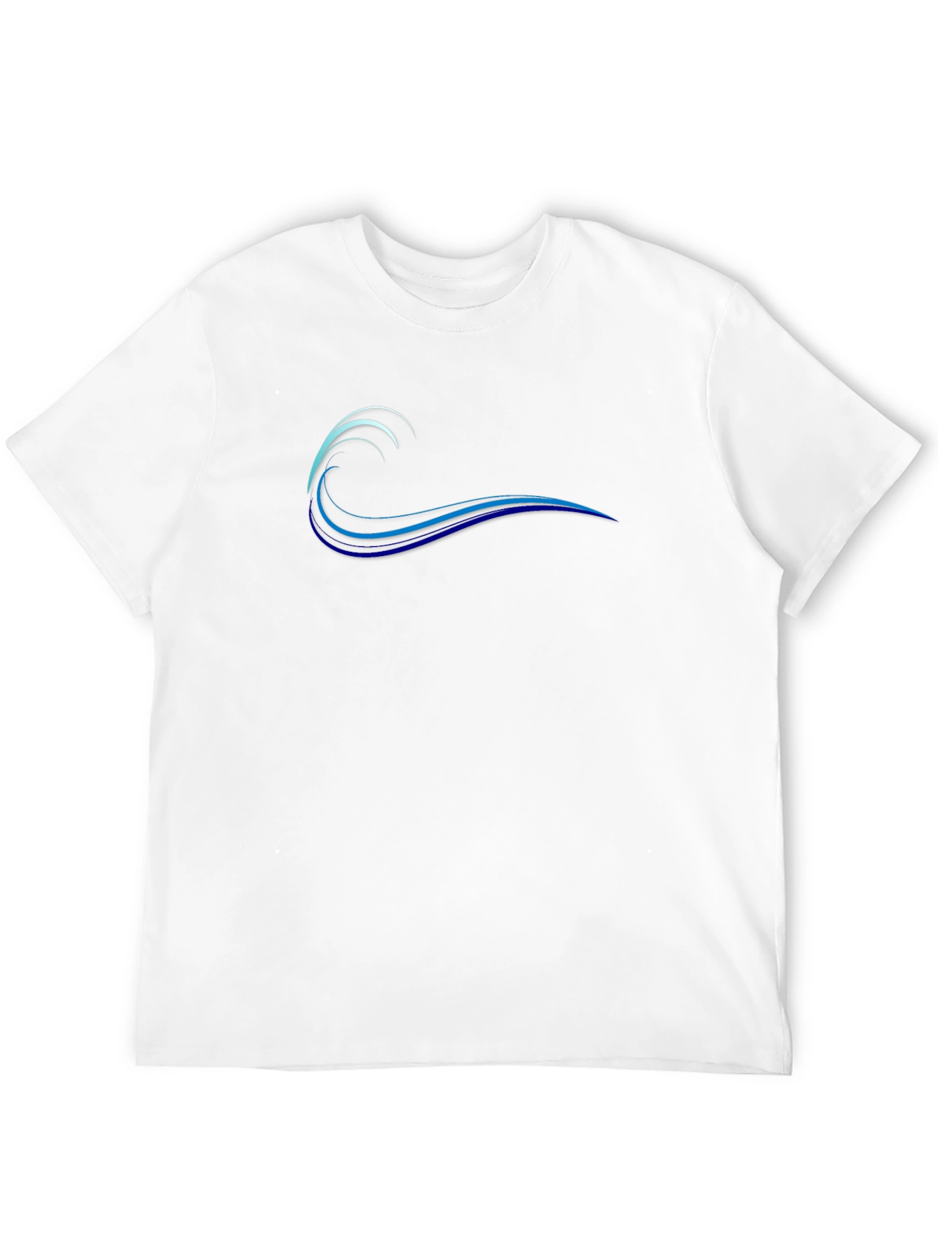 Mens Black Wave Graphic Tee