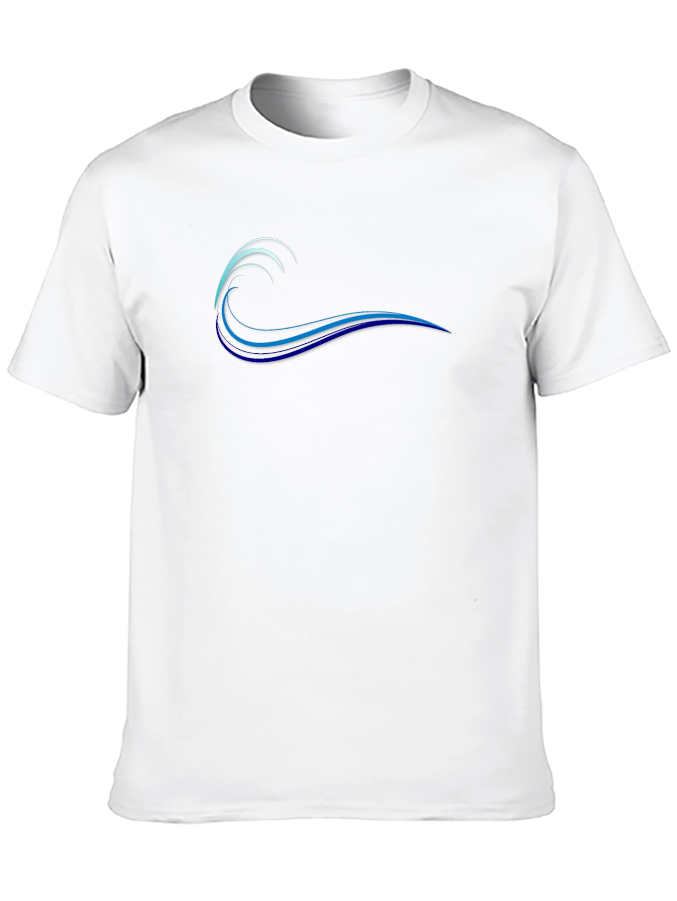 Mens Black Wave Graphic Tee