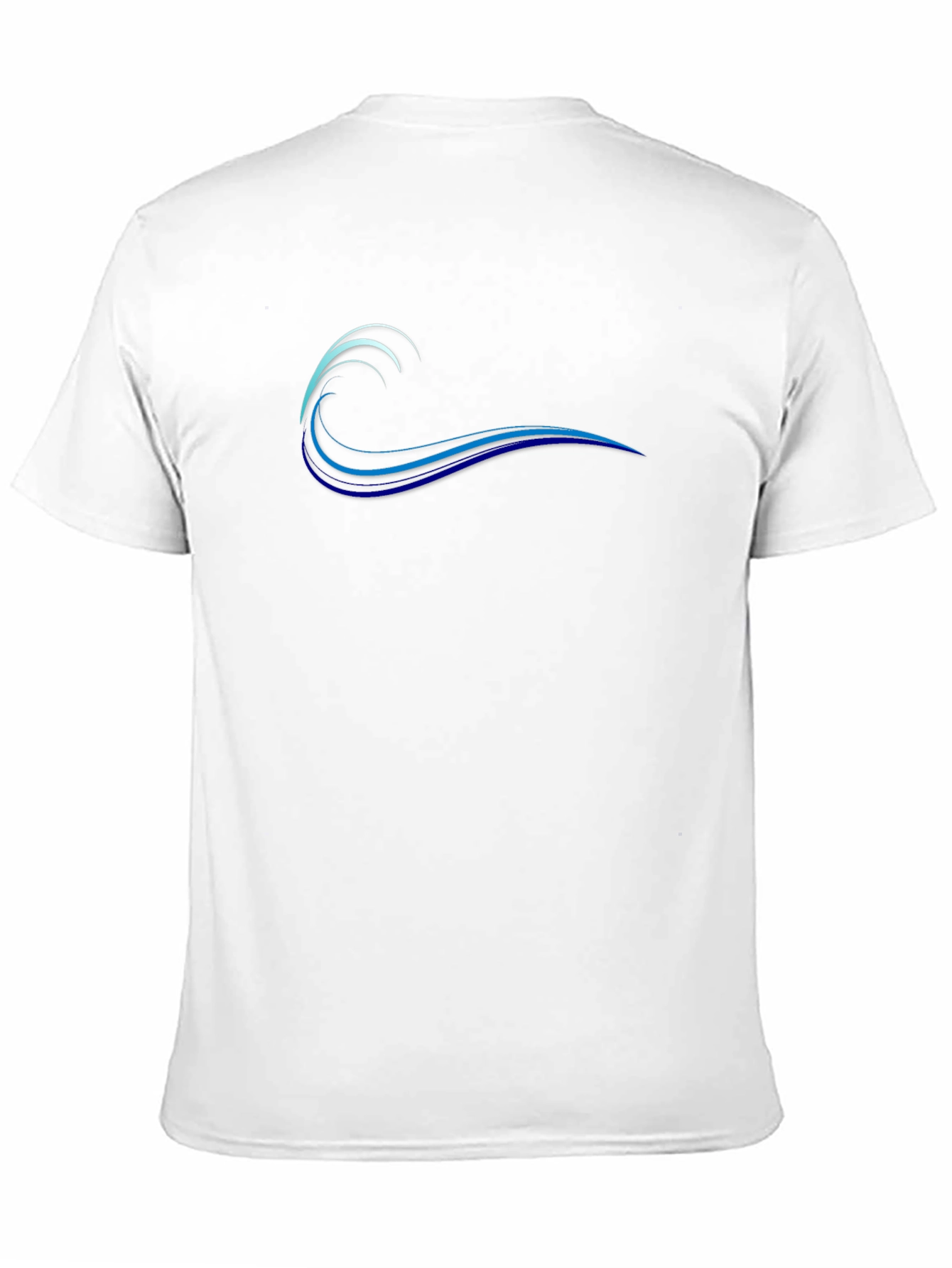 Mens Black Wave Graphic Tee