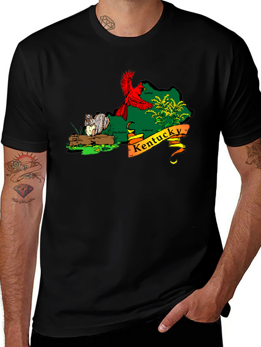 Kentucky State Pride Graphic Tee - Black Unisex T-Shirt