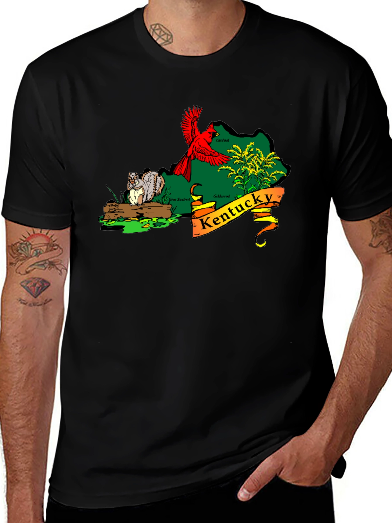Kentucky State Pride Graphic Tee - Black Unisex T-Shirt