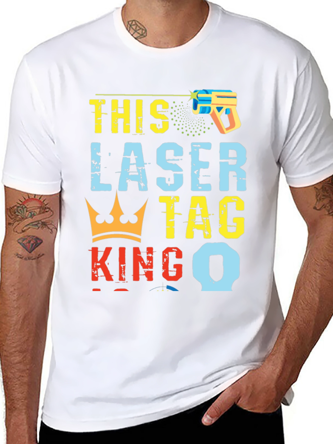 Laser Tag King T-Shirt - Unique Graphic Tee