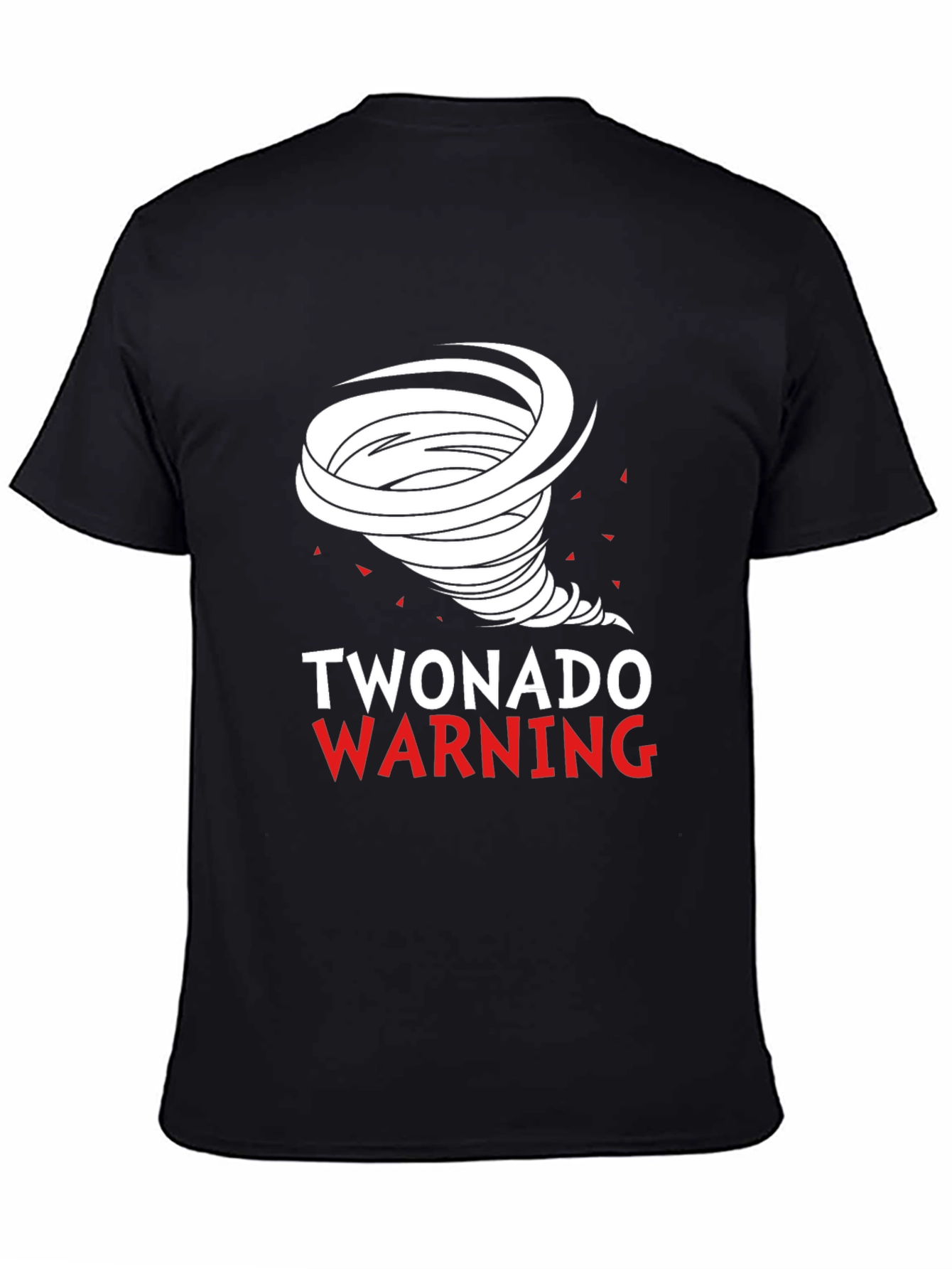 Twonado Warning Novelty Graphic T-Shirt