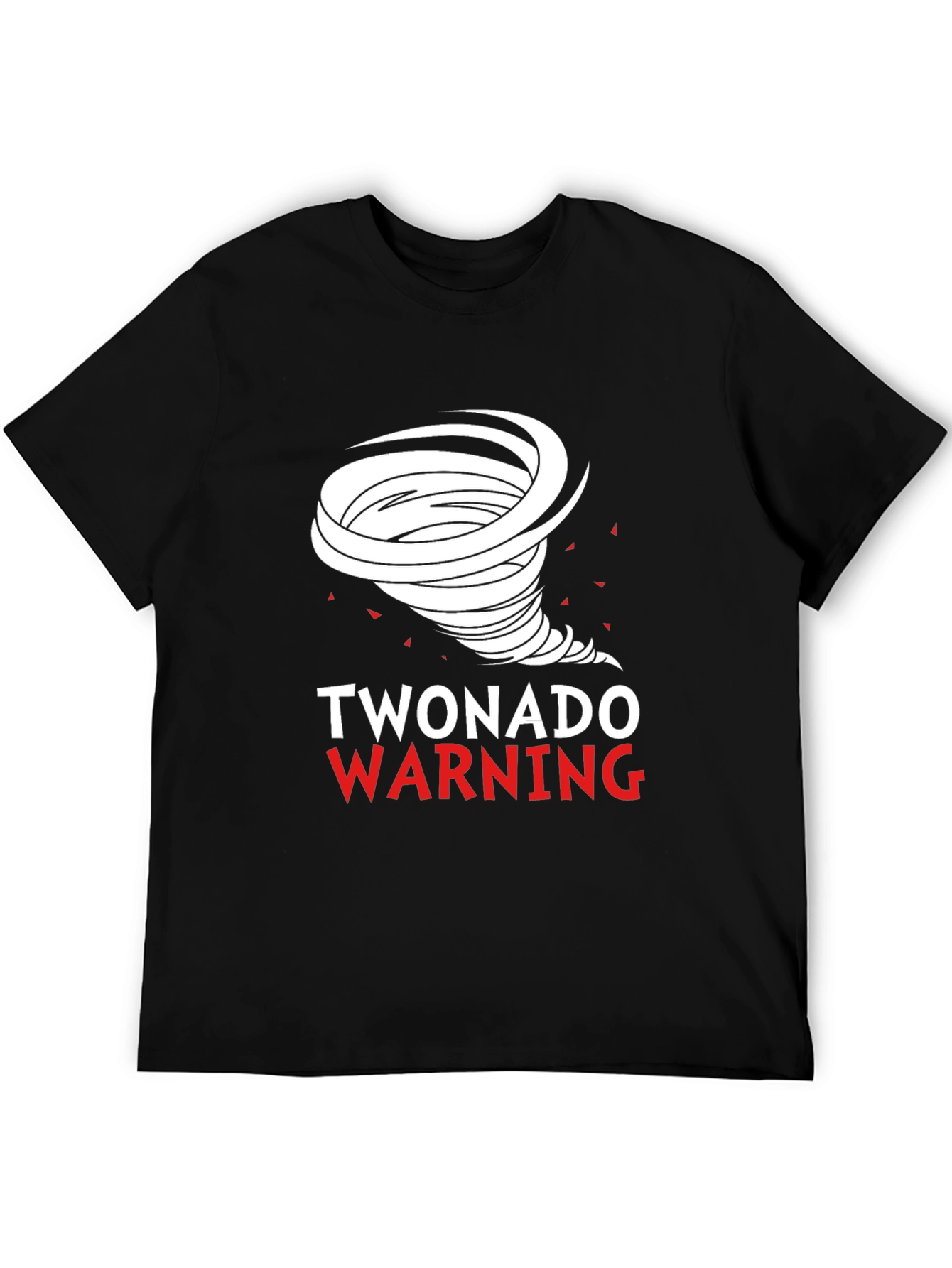 Twonado Warning Novelty Graphic T-Shirt
