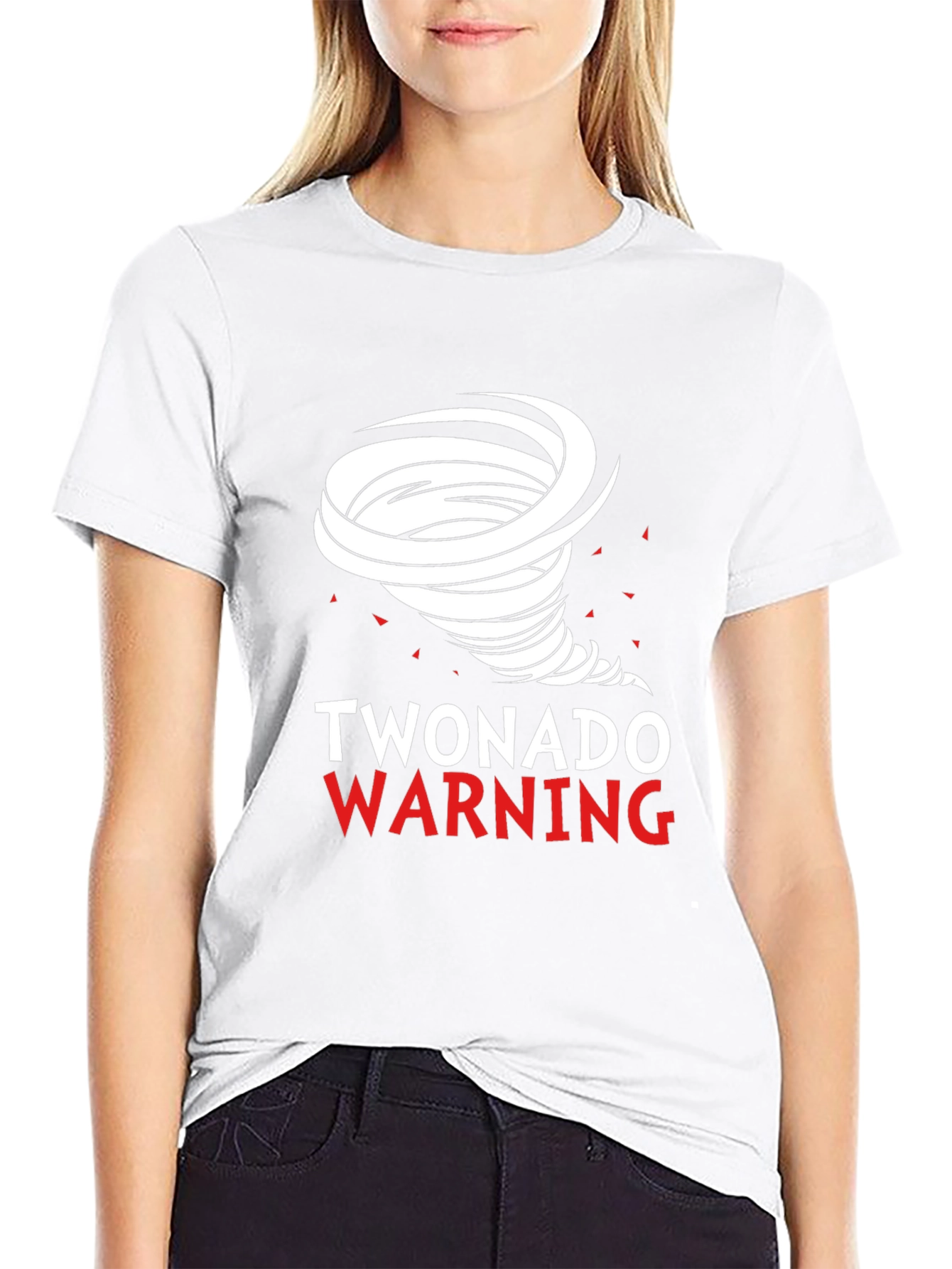 Twonado Warning Novelty Graphic T-Shirt