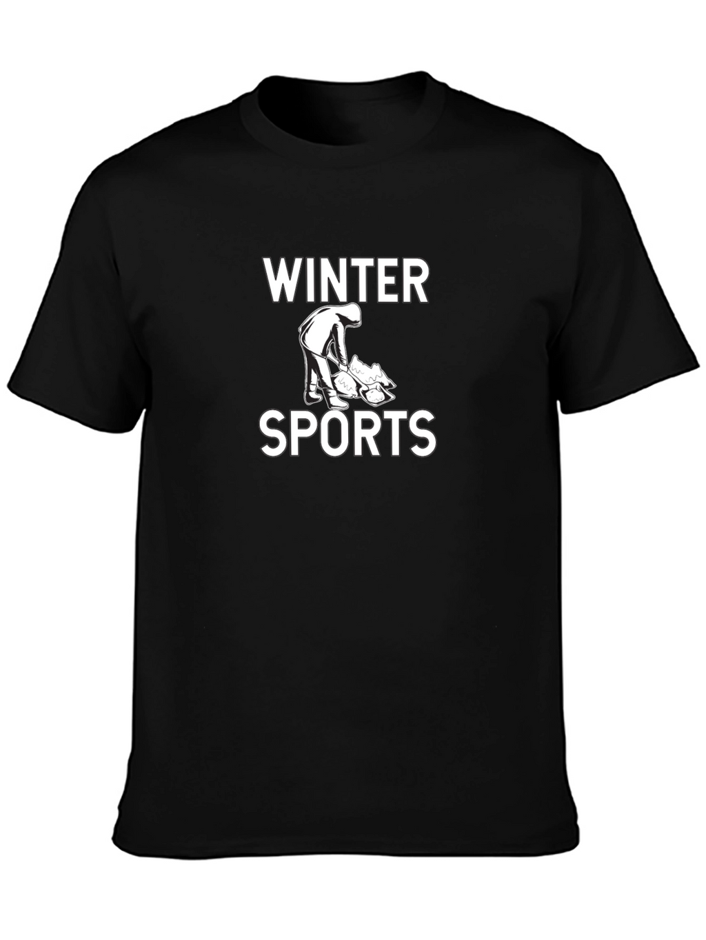 Winter Sports Graphic Tee - Black