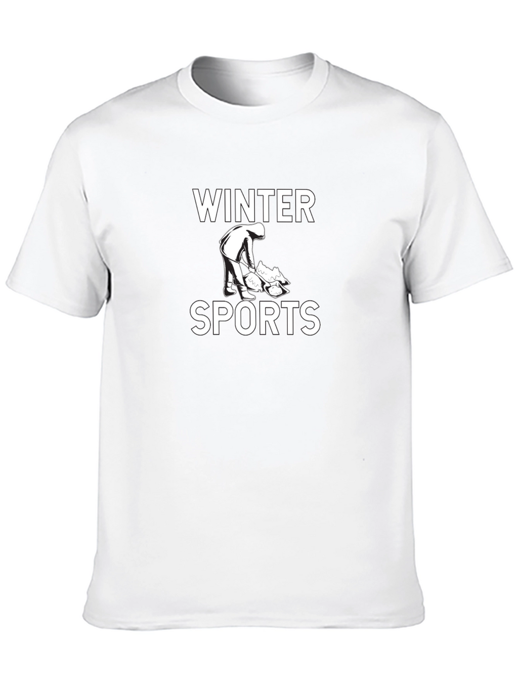 Winter Sports Graphic Tee - Black