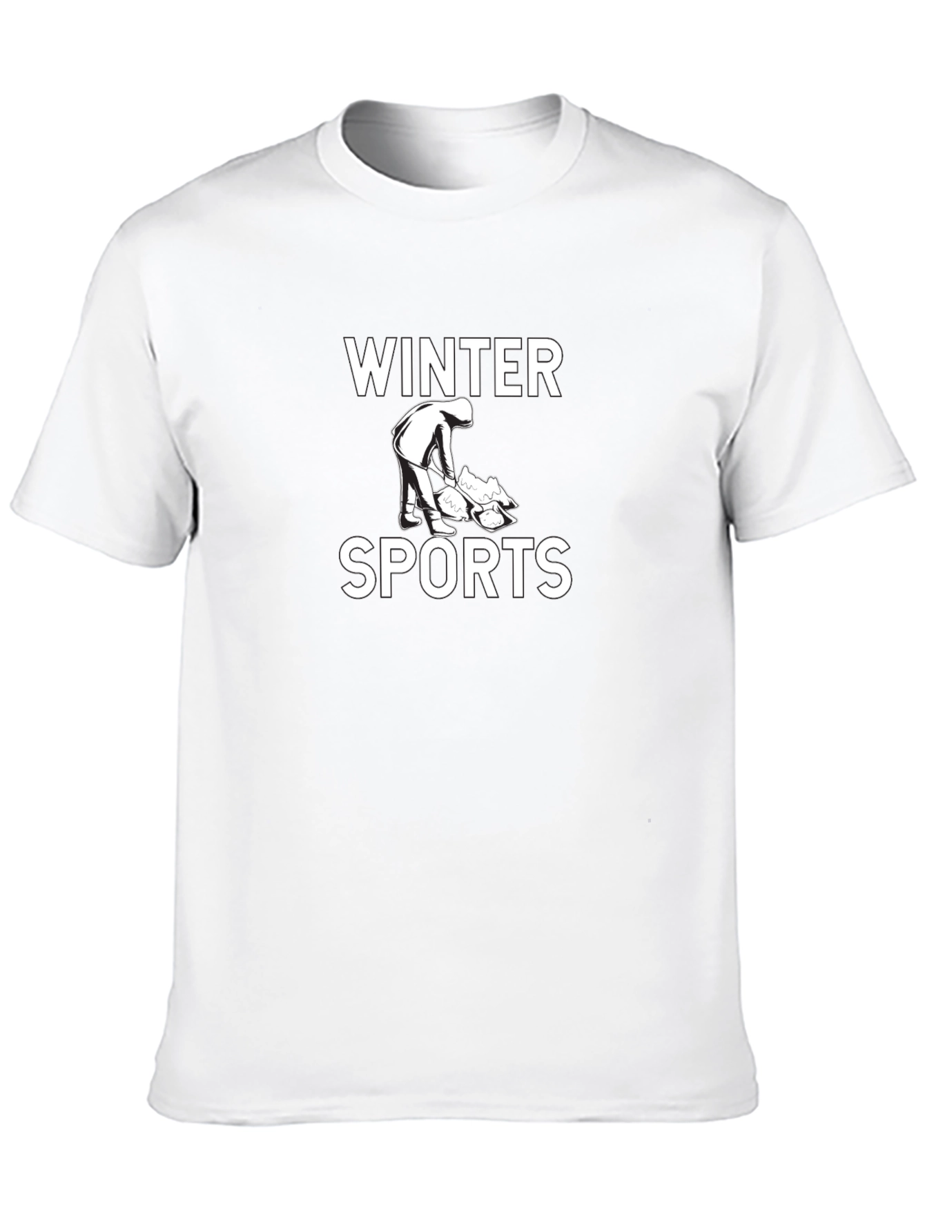 Winter Sports Graphic Tee - Black