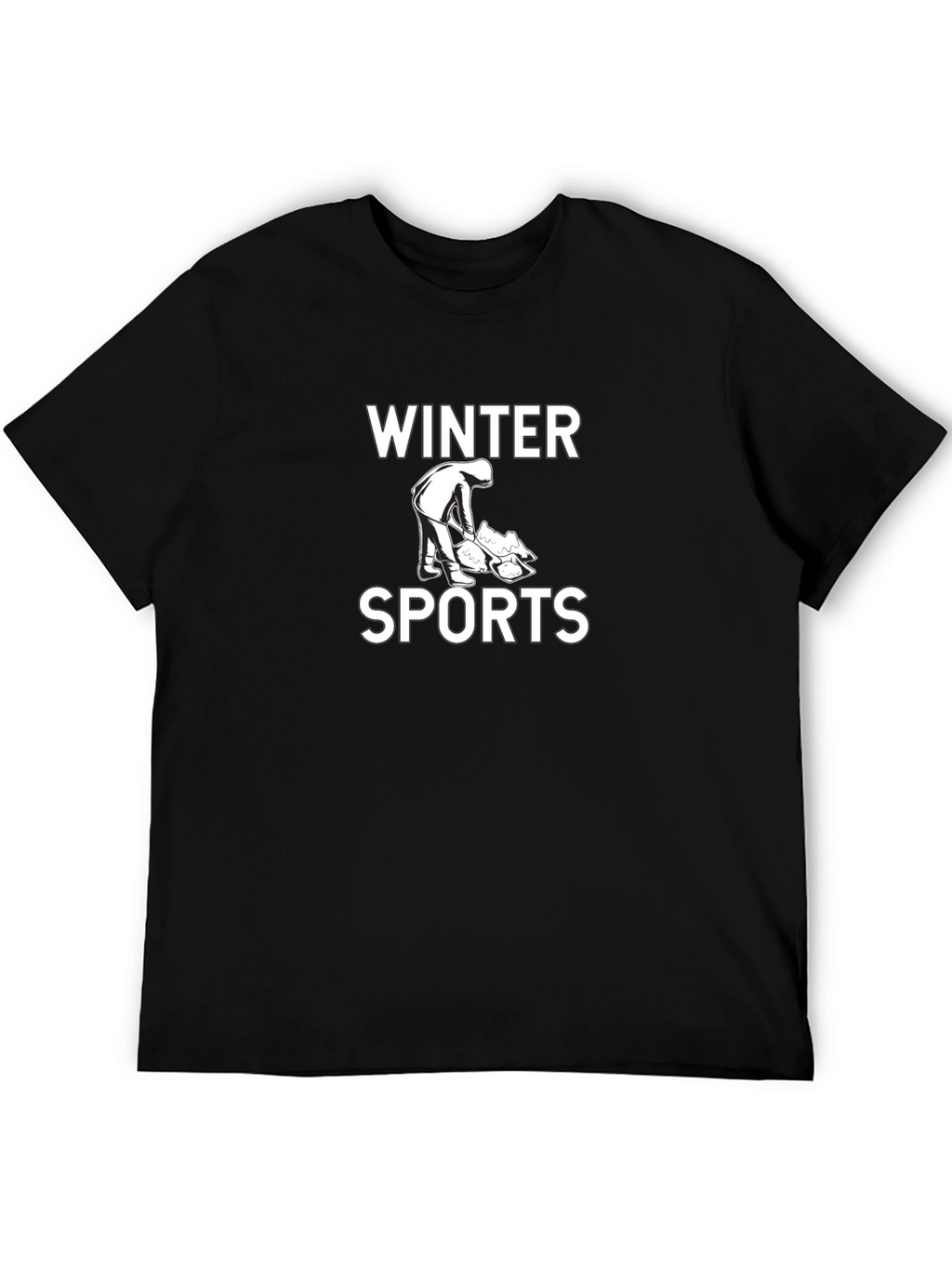 Winter Sports Graphic Tee - Black