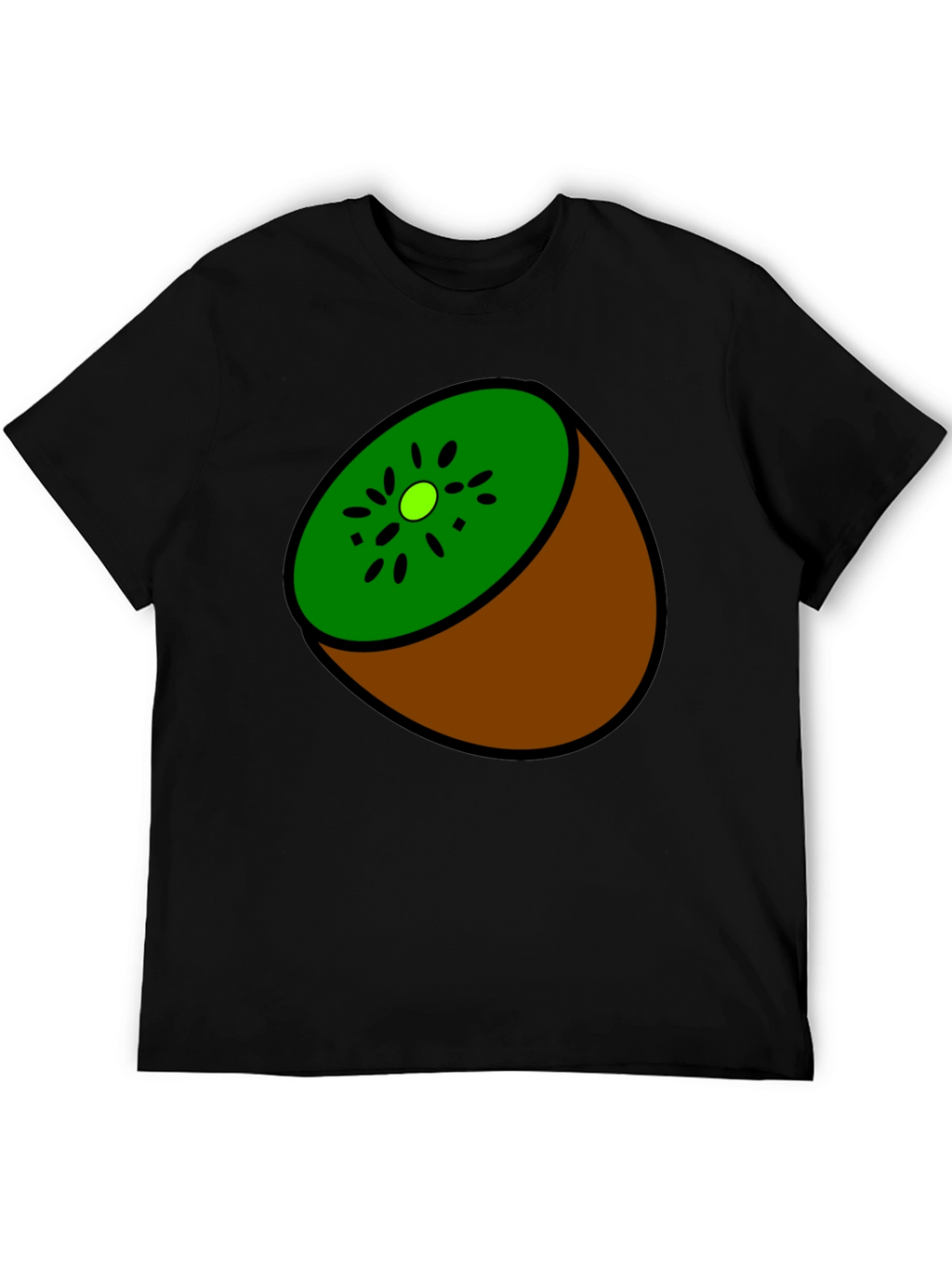 Kiwi Slice Graphic Tee - Quirky Fruit Design