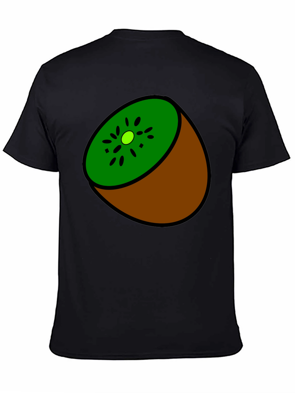 Kiwi Slice Graphic Tee - Quirky Fruit Design