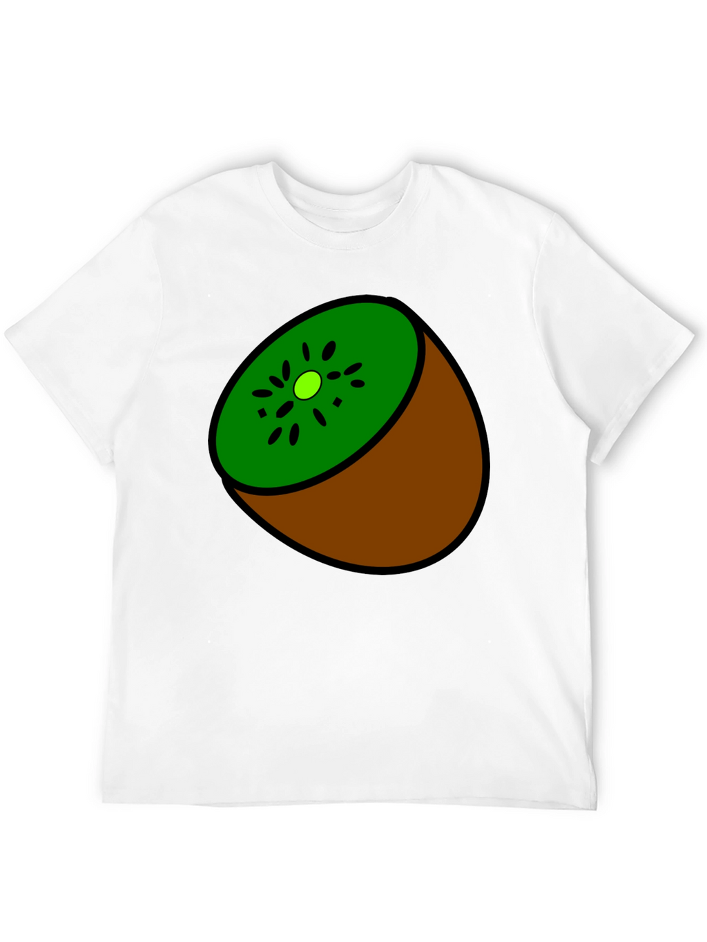 Kiwi Slice Graphic Tee - Quirky Fruit Design
