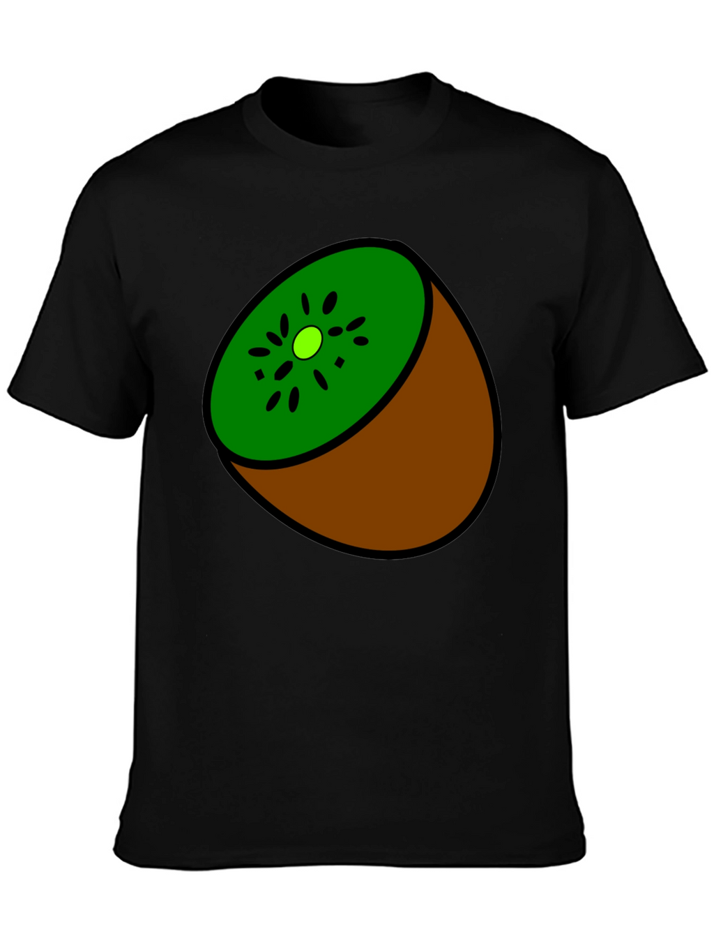 Kiwi Slice Graphic Tee - Quirky Fruit Design
