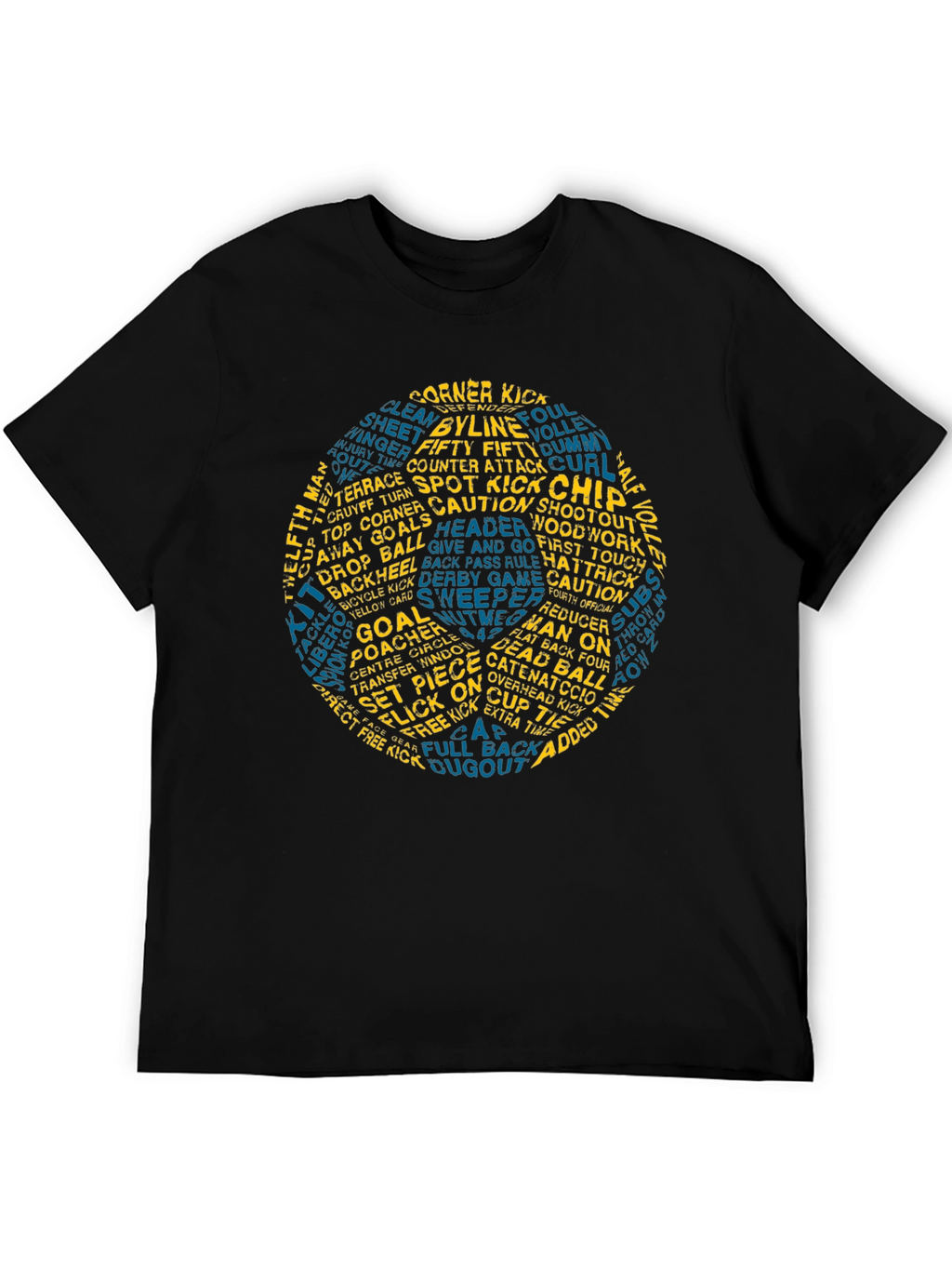 Soccer Word Art T-Shirt - Novelty Graphic Tee