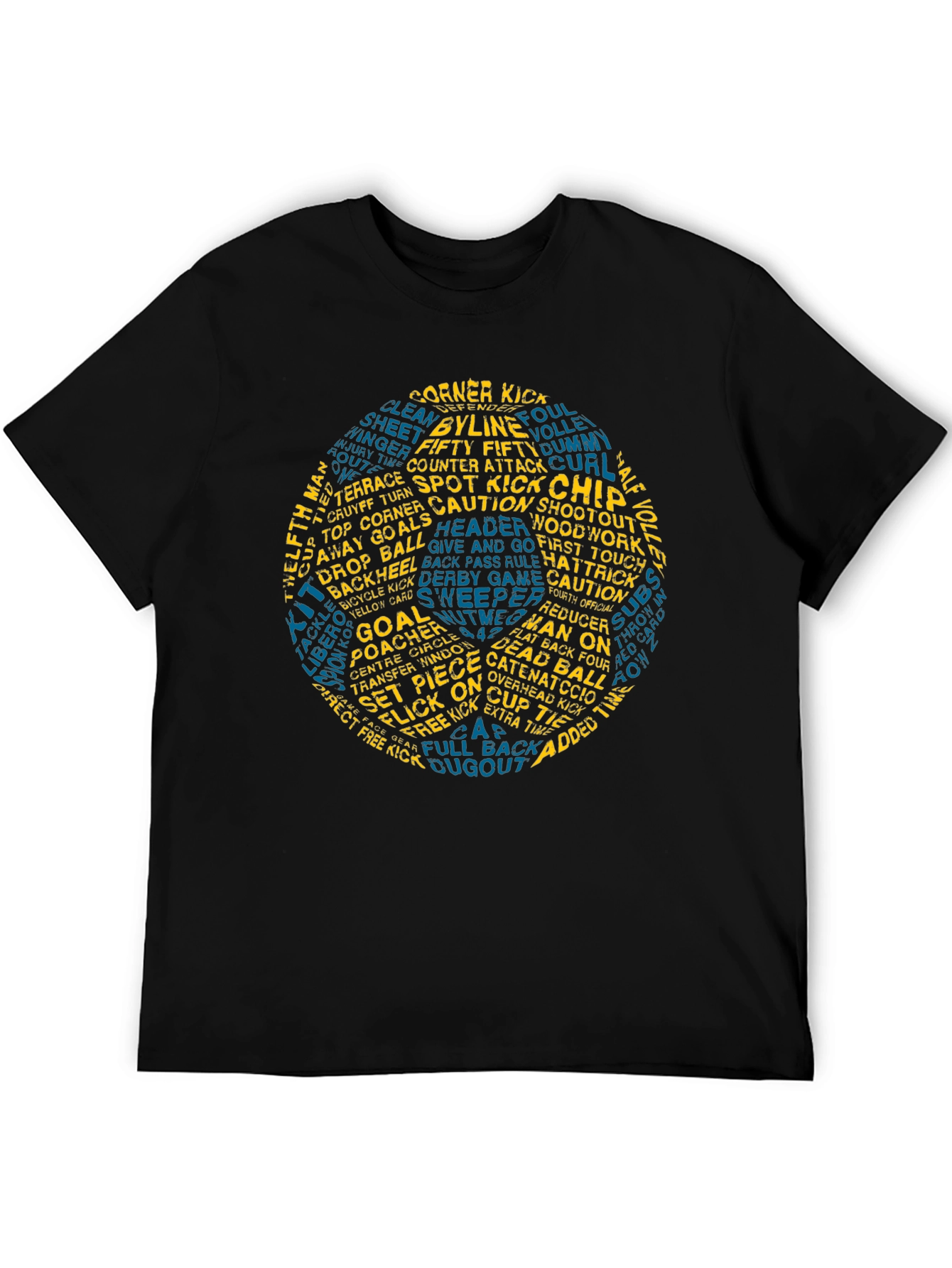 Soccer Word Art T-Shirt - Novelty Graphic Tee
