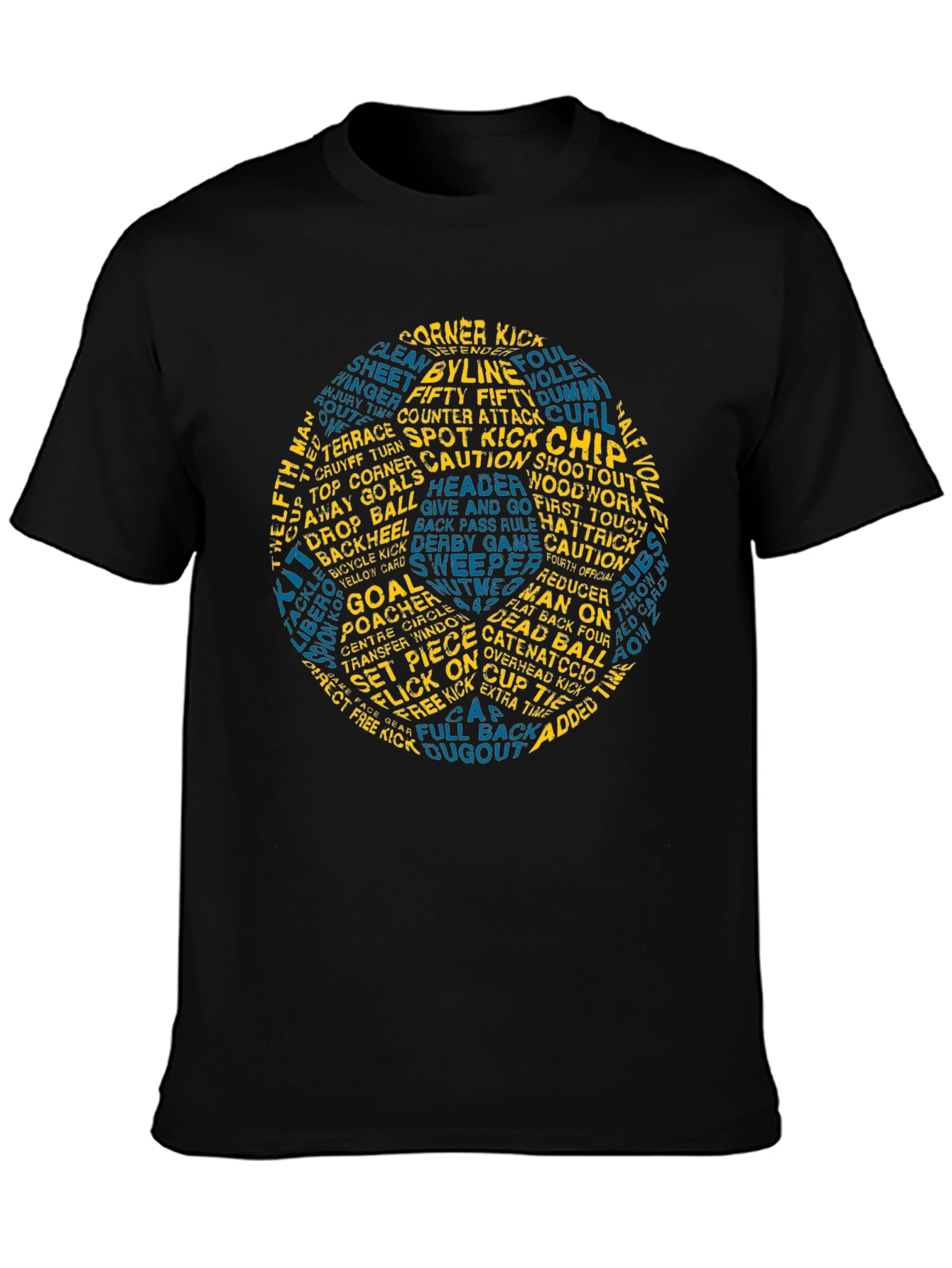 Soccer Word Art T-Shirt - Novelty Graphic Tee
