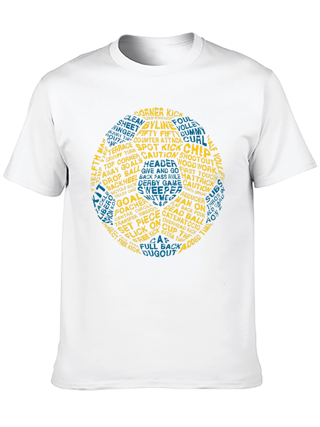 Soccer Word Art T-Shirt - Novelty Graphic Tee