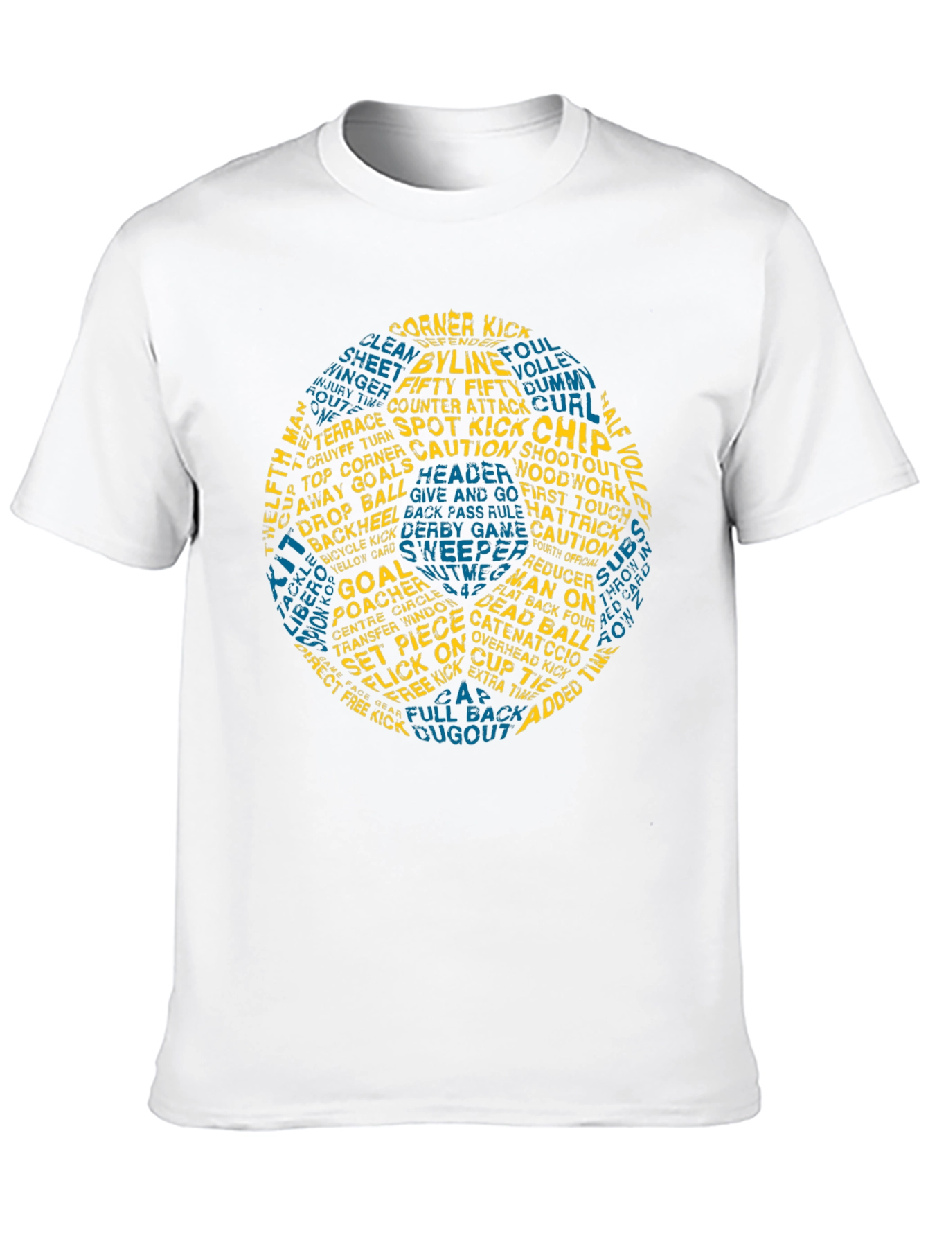 Soccer Word Art T-Shirt - Novelty Graphic Tee