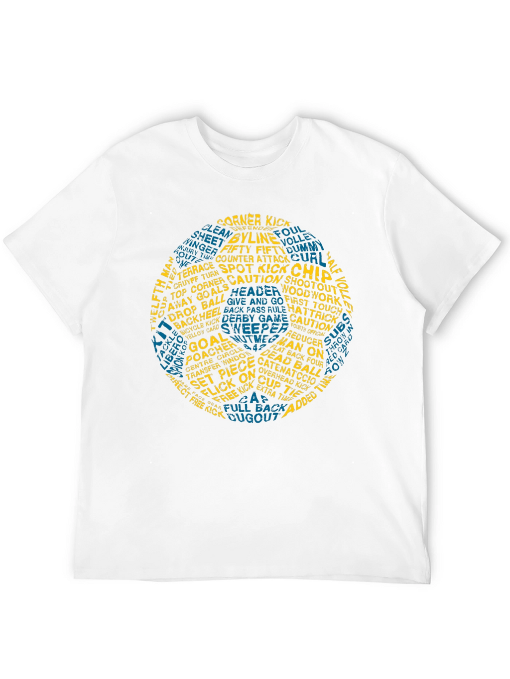 Soccer Word Art T-Shirt - Novelty Graphic Tee