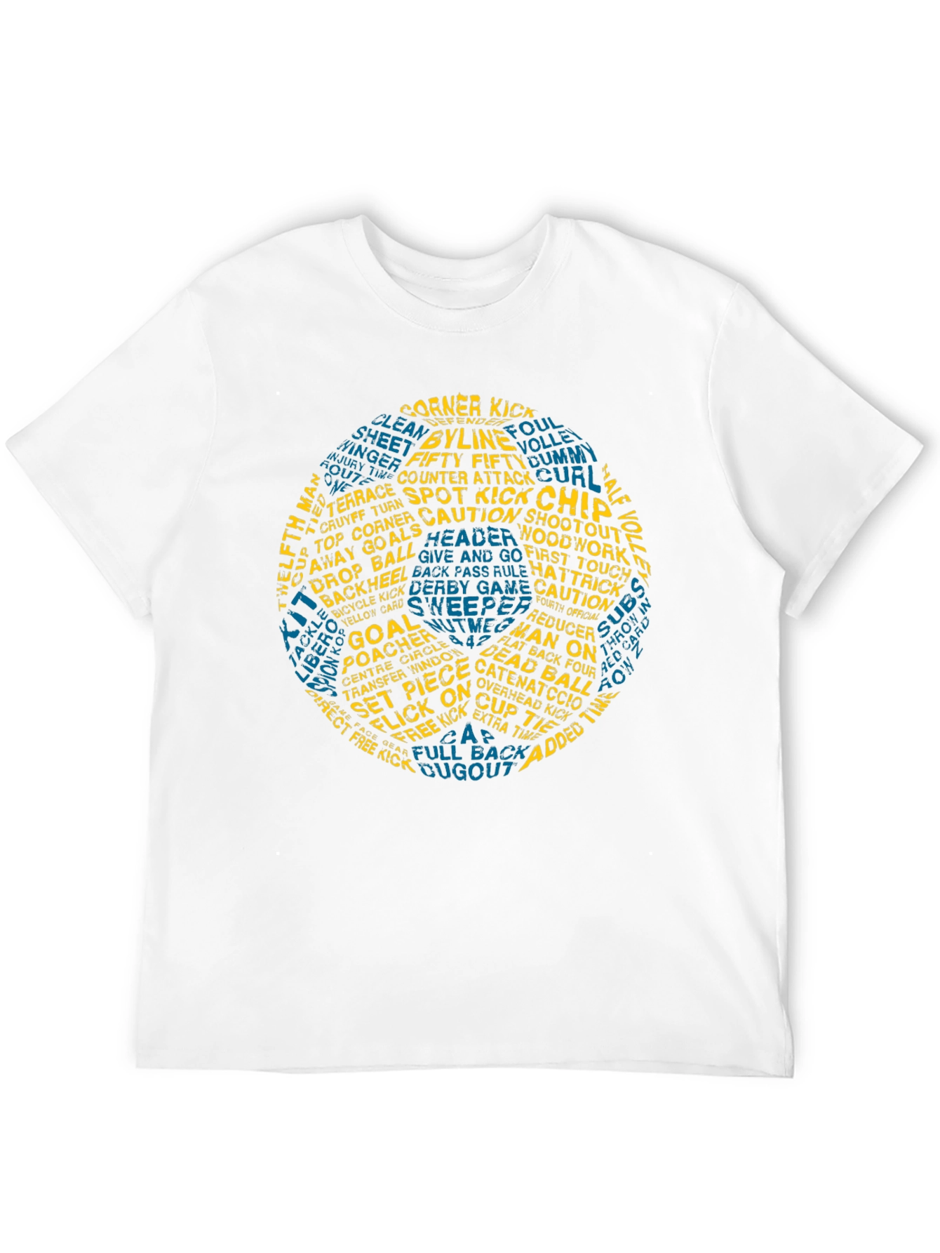 Soccer Word Art T-Shirt - Novelty Graphic Tee