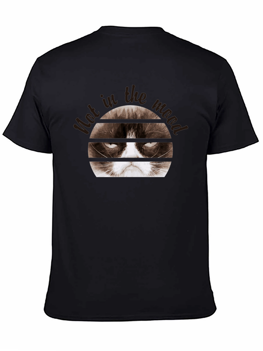 Grumpy Cat Mood Black T-Shirt