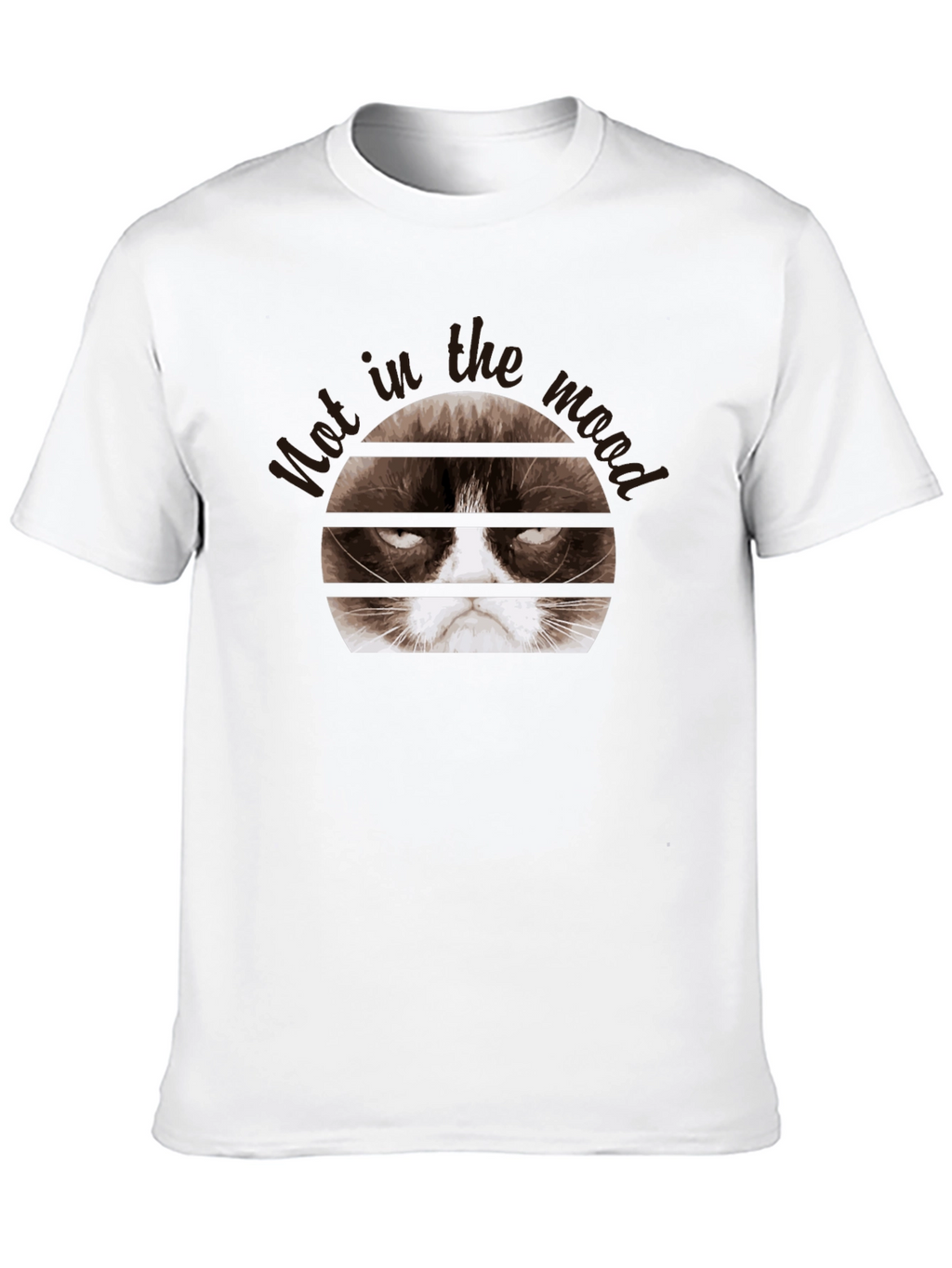 Grumpy Cat Mood Black T-Shirt