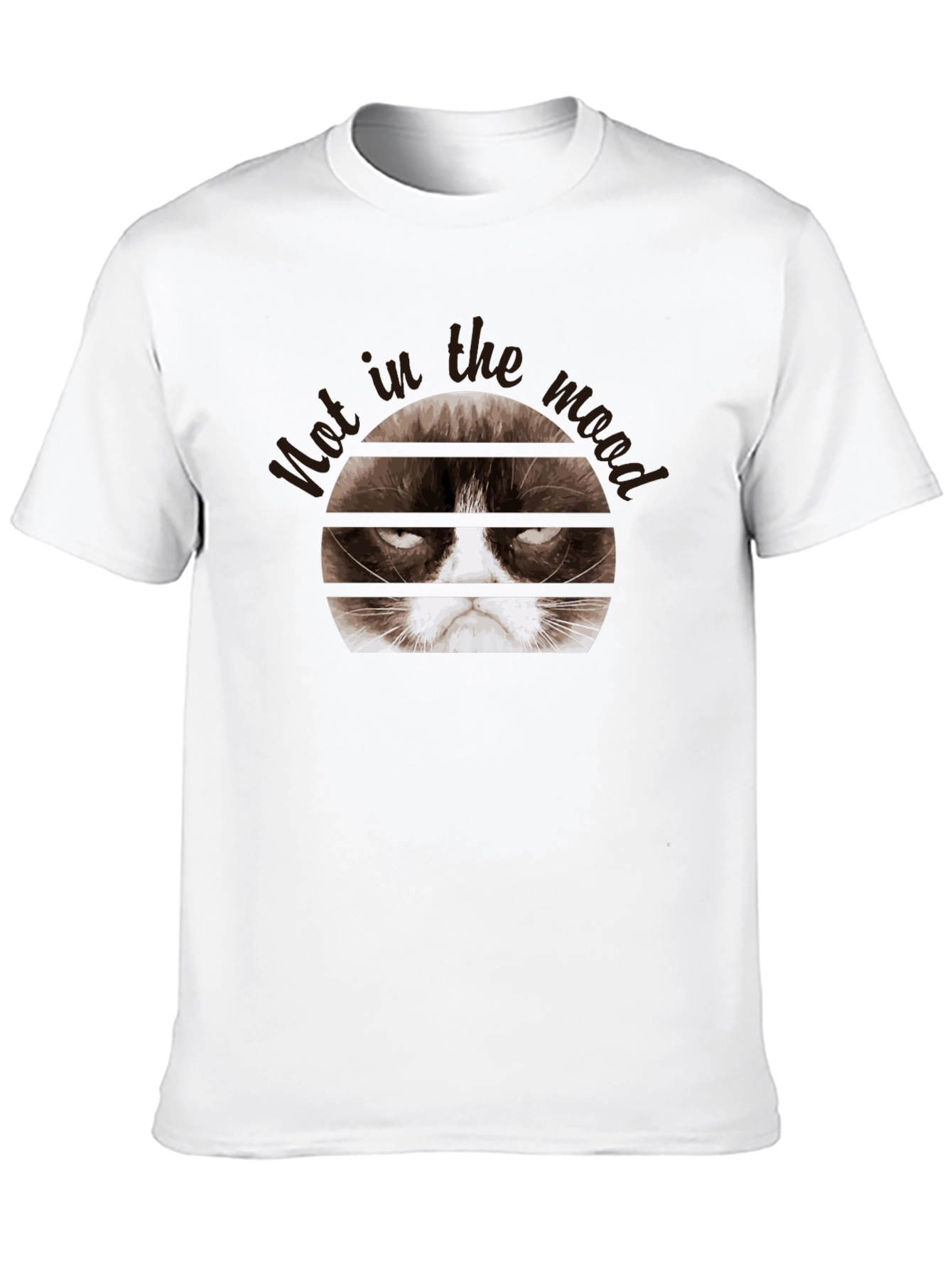 Grumpy Cat Mood Black T-Shirt