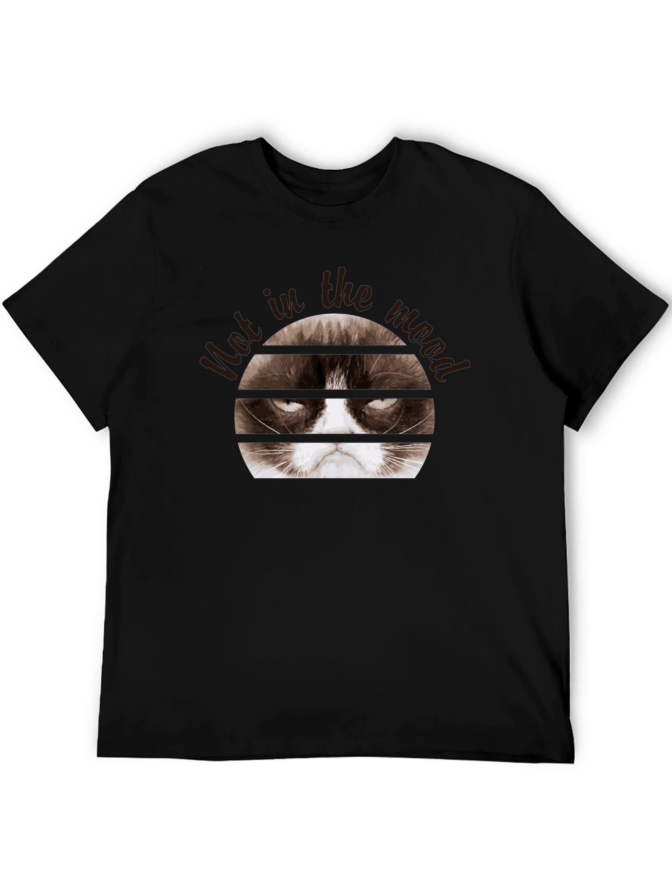 Grumpy Cat Mood Black T-Shirt