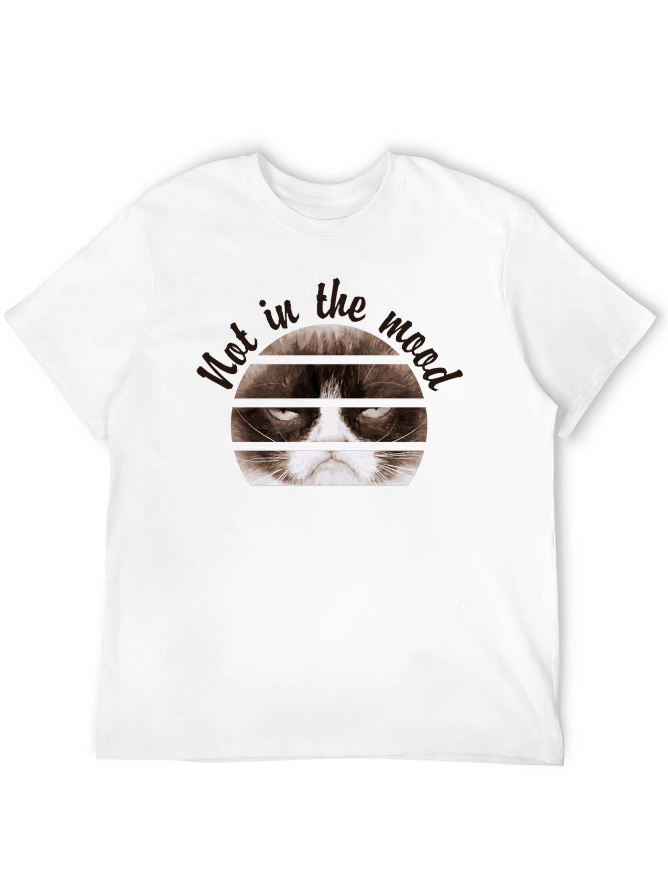 Grumpy Cat Mood Black T-Shirt