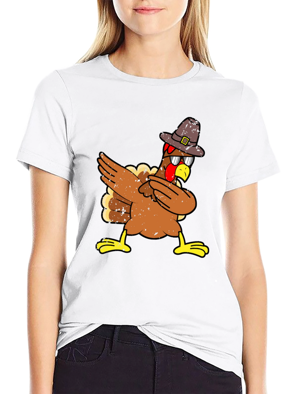 Dabbing Turkey Thanksgiving T-Shirt