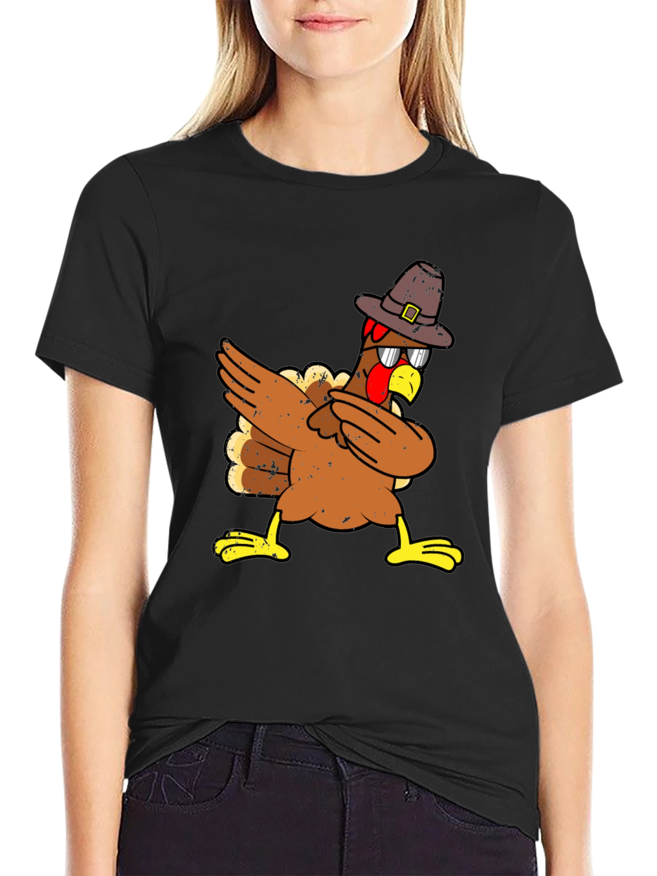 Dabbing Turkey Thanksgiving T-Shirt