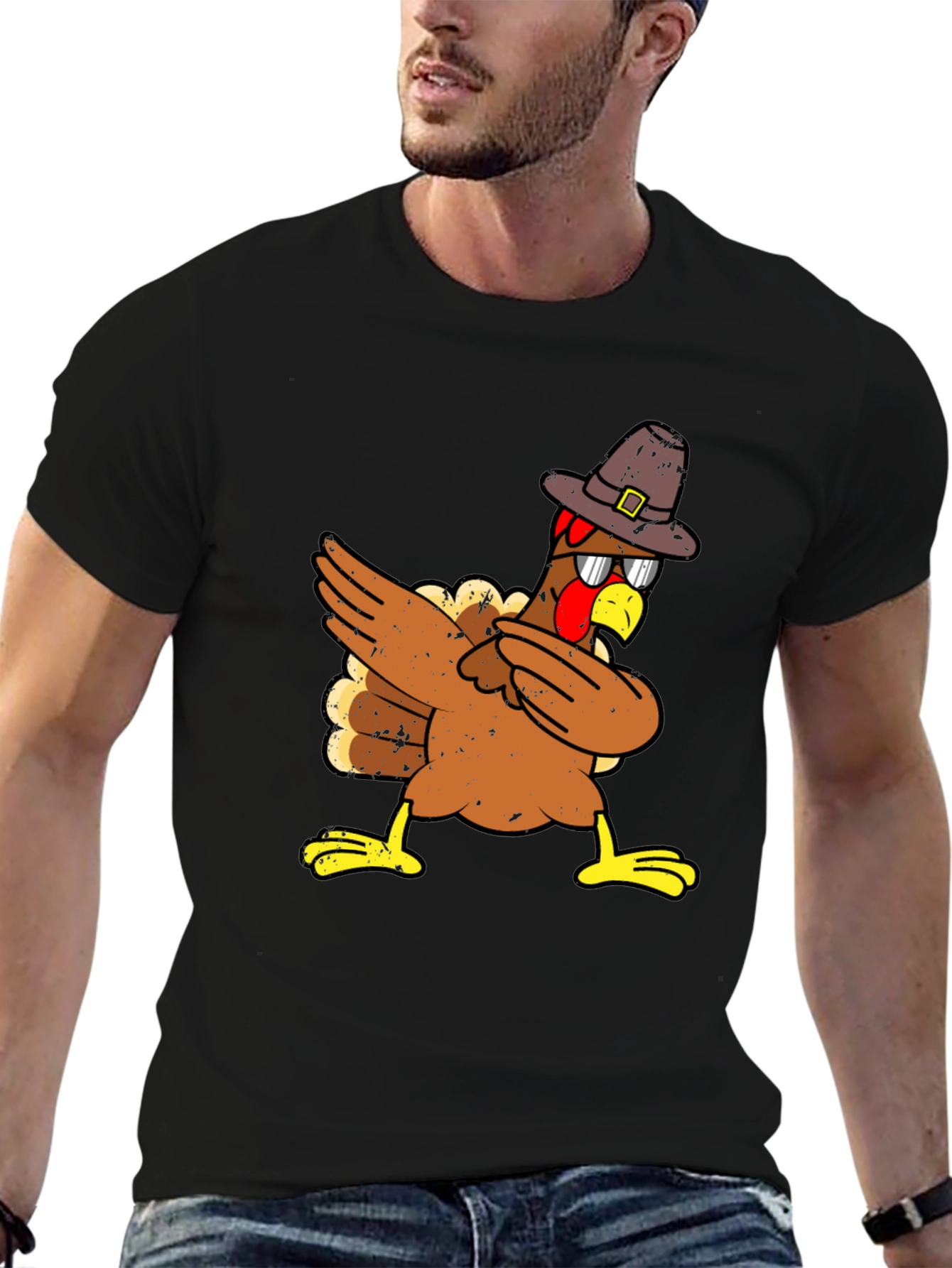 Dabbing Turkey Thanksgiving T-Shirt
