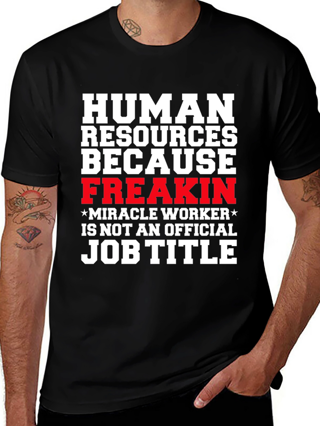 Human Resources Funny Job Title Graphic Tee