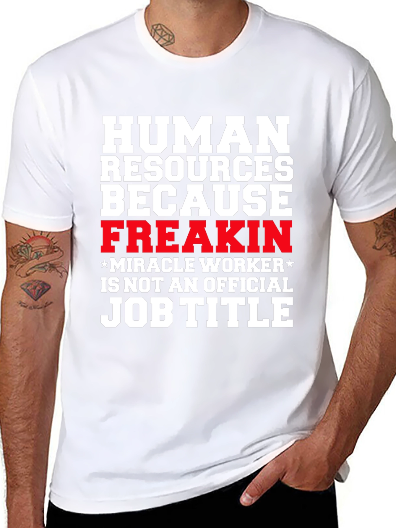 Human Resources Funny Job Title Graphic Tee
