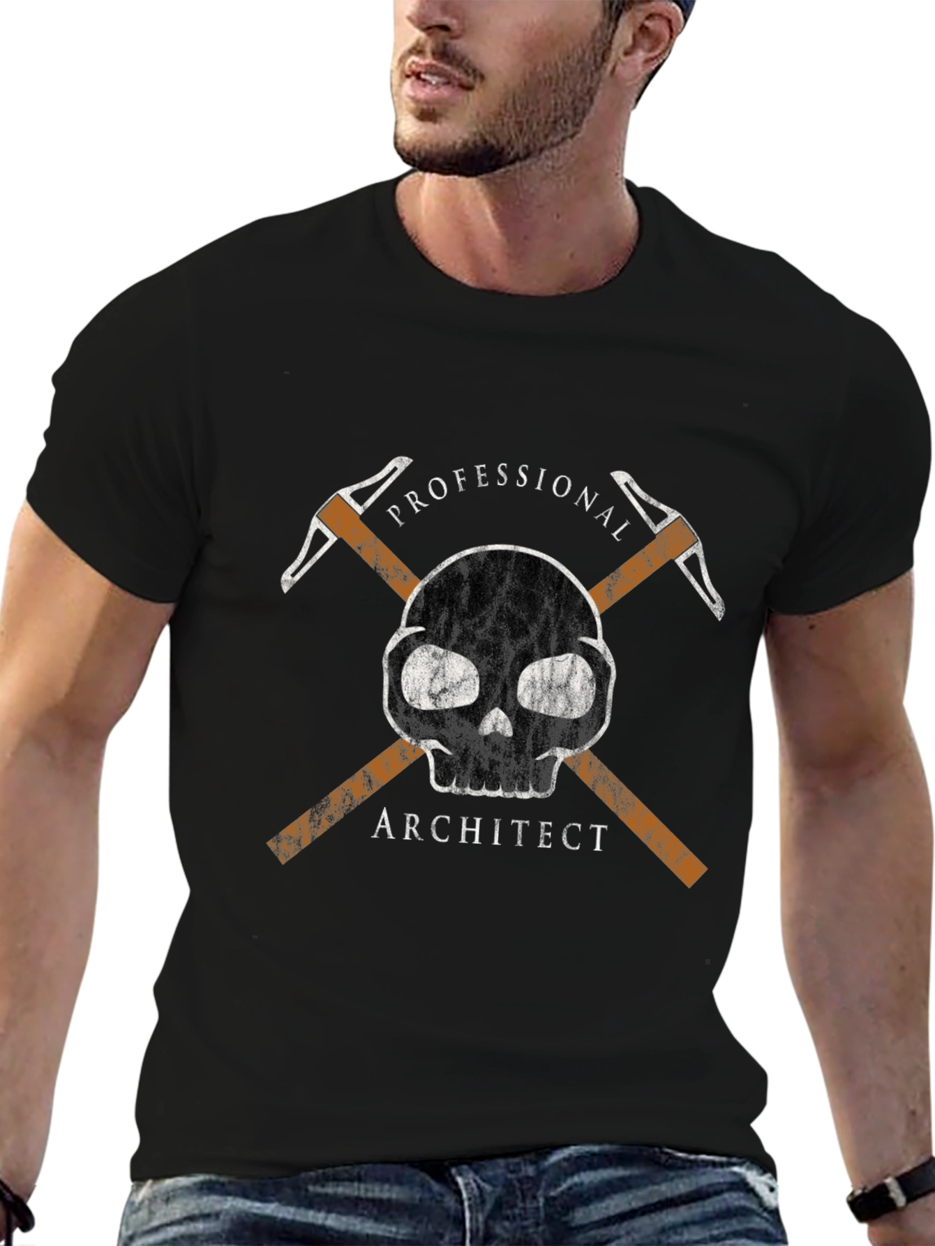 Professional Architect Skull Graphic Tee