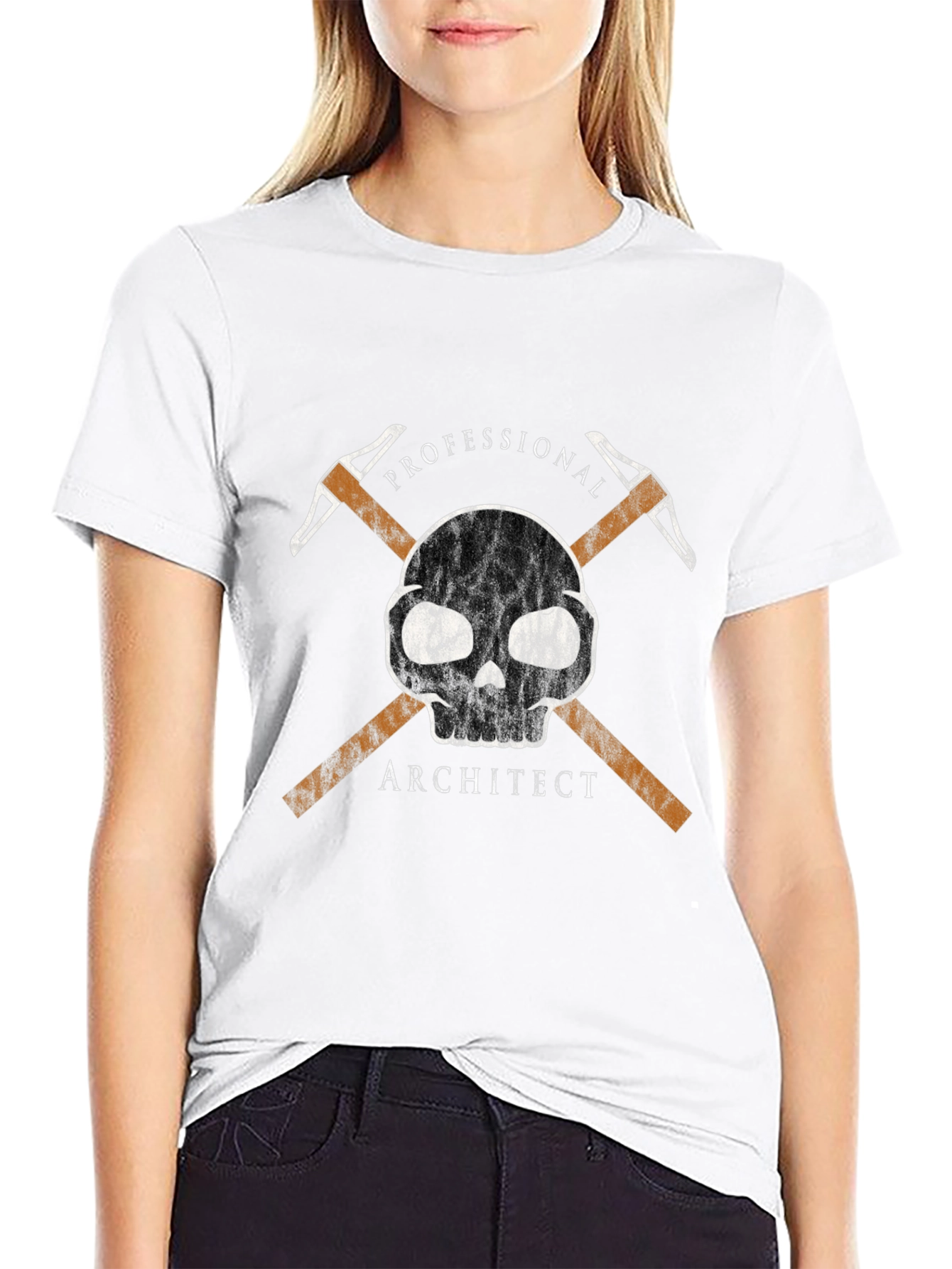 Professional Architect Skull Graphic Tee