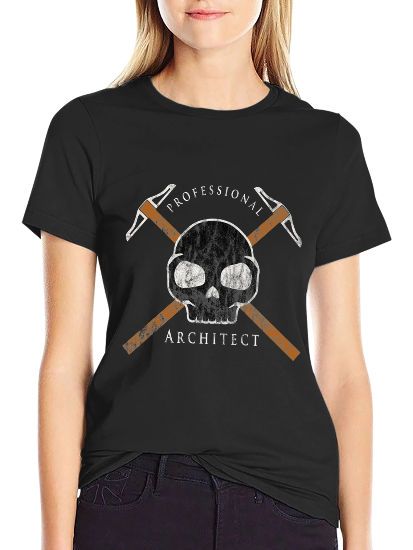 Professional Architect Skull Graphic Tee