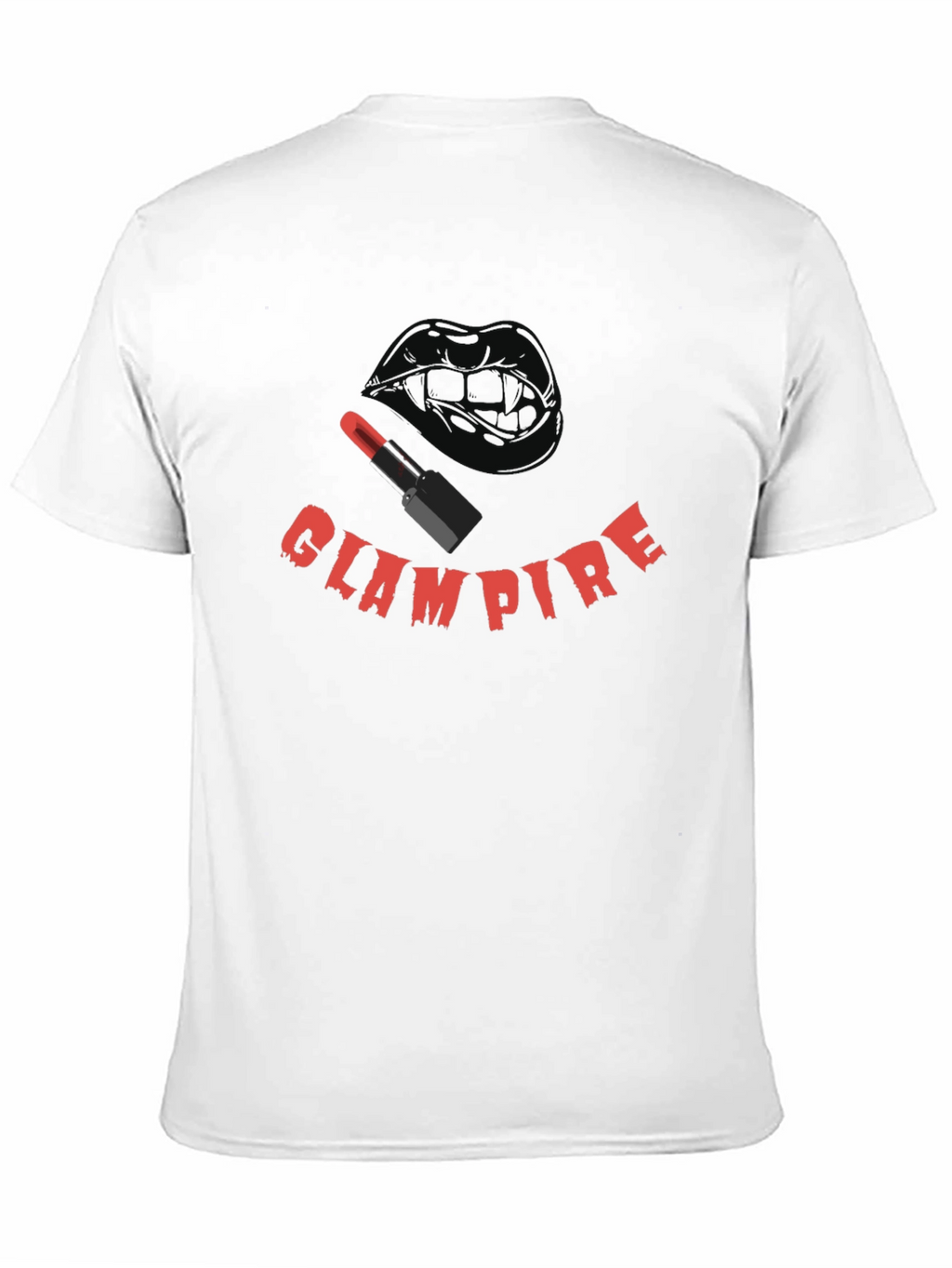 Glampire Graphic Tee - Gothic Vampire Lip Design