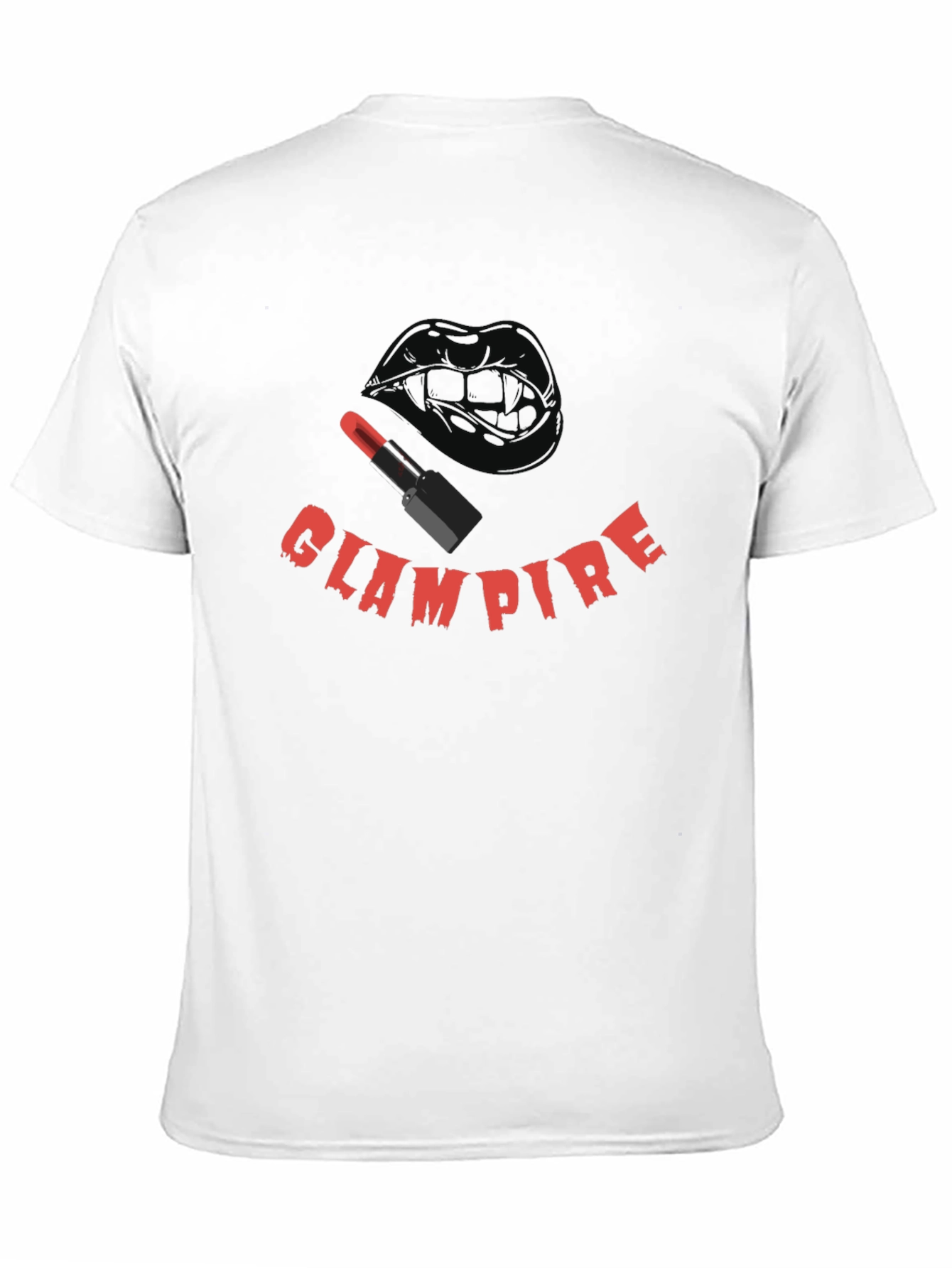 Glampire Graphic Tee - Gothic Vampire Lip Design