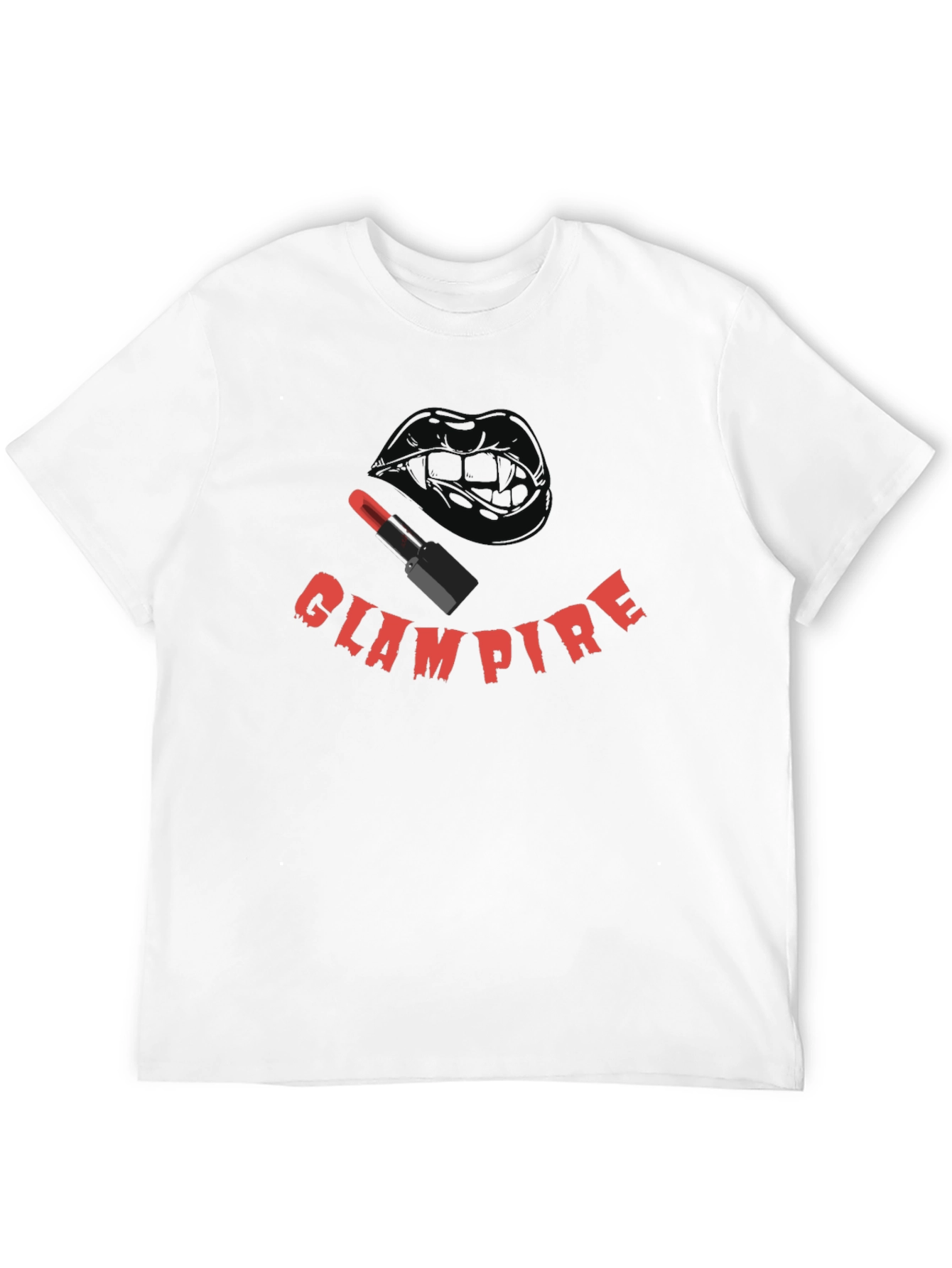 Glampire Graphic Tee - Gothic Vampire Lip Design