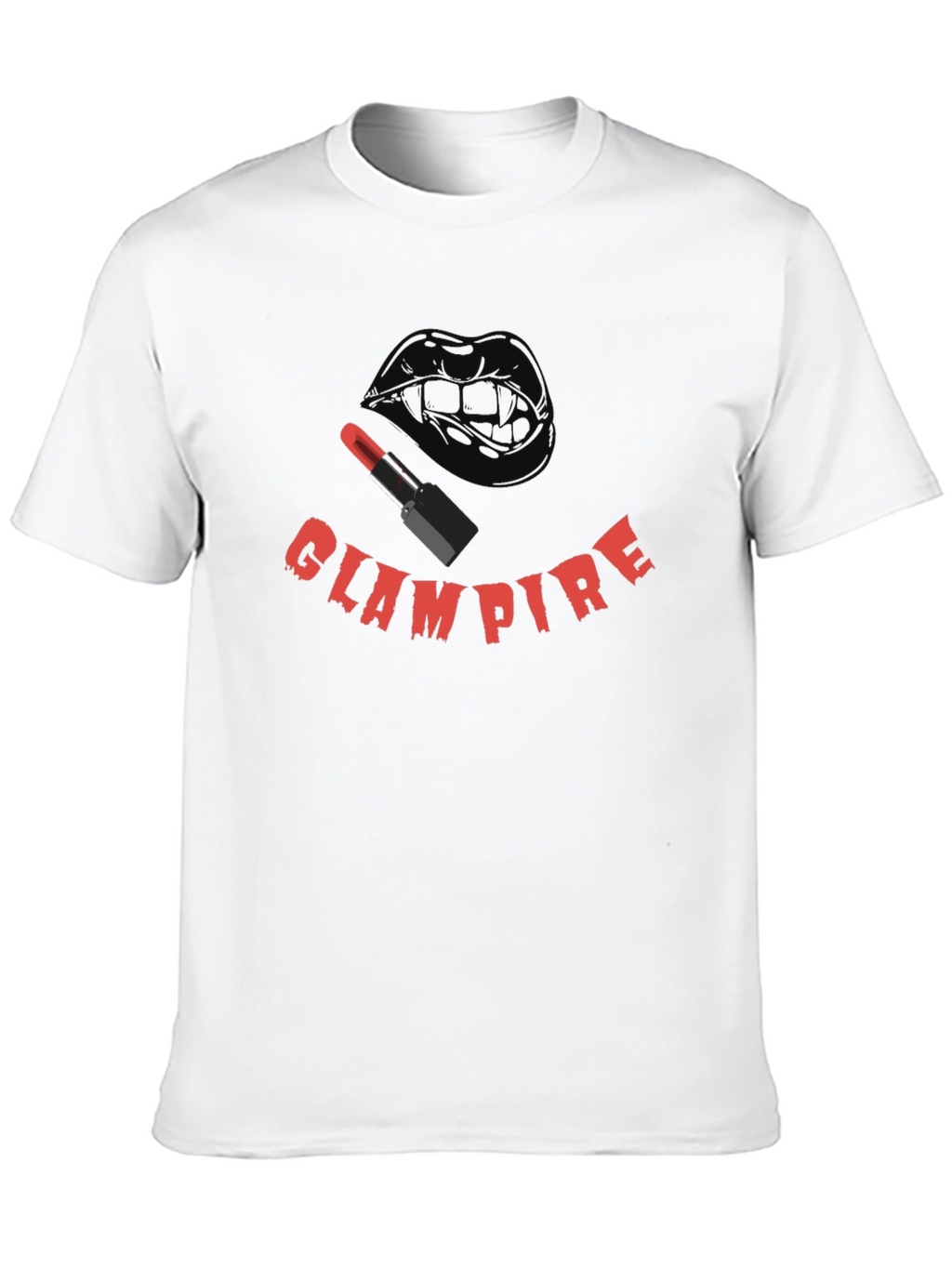Glampire Graphic Tee - Gothic Vampire Lip Design
